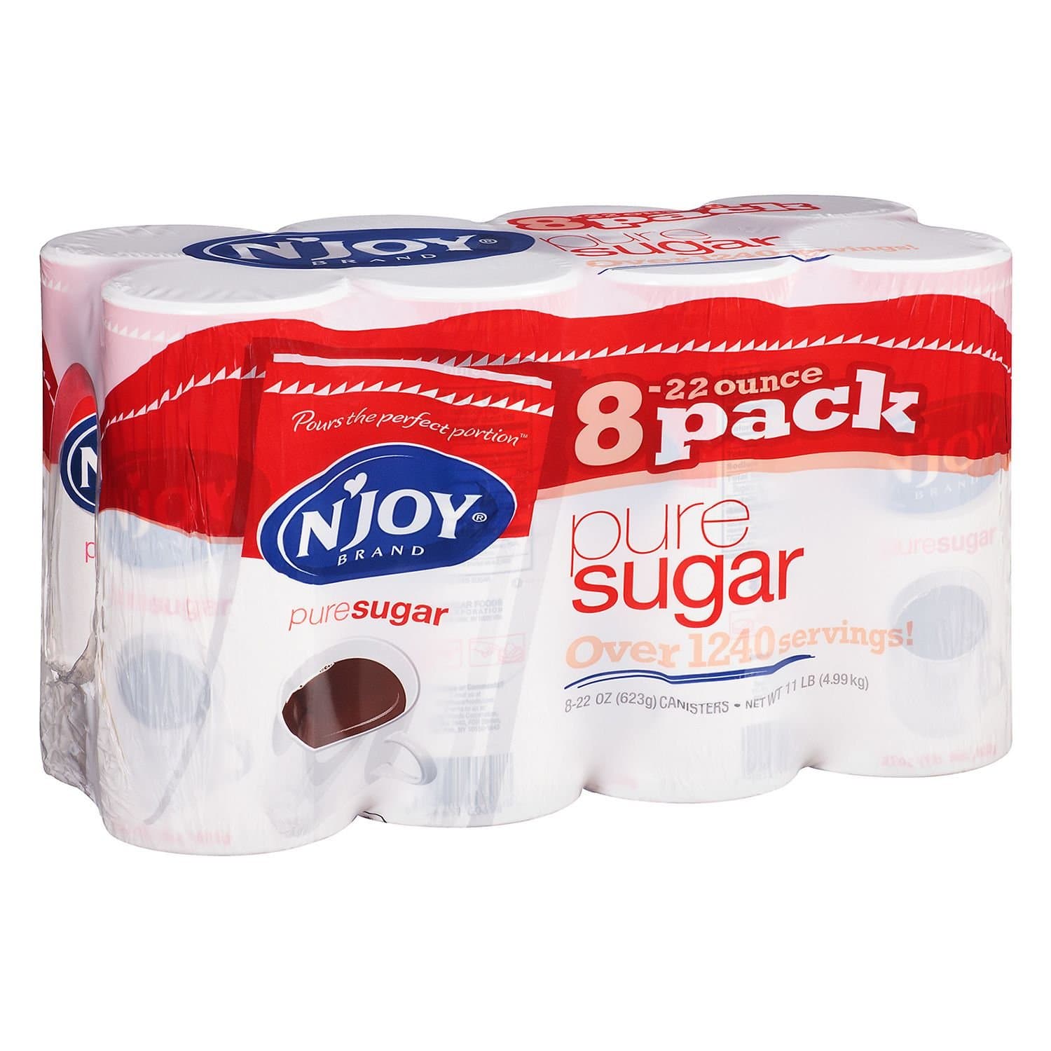 N'JoyPure Cane Sugar - 8/22 Ounce canisters