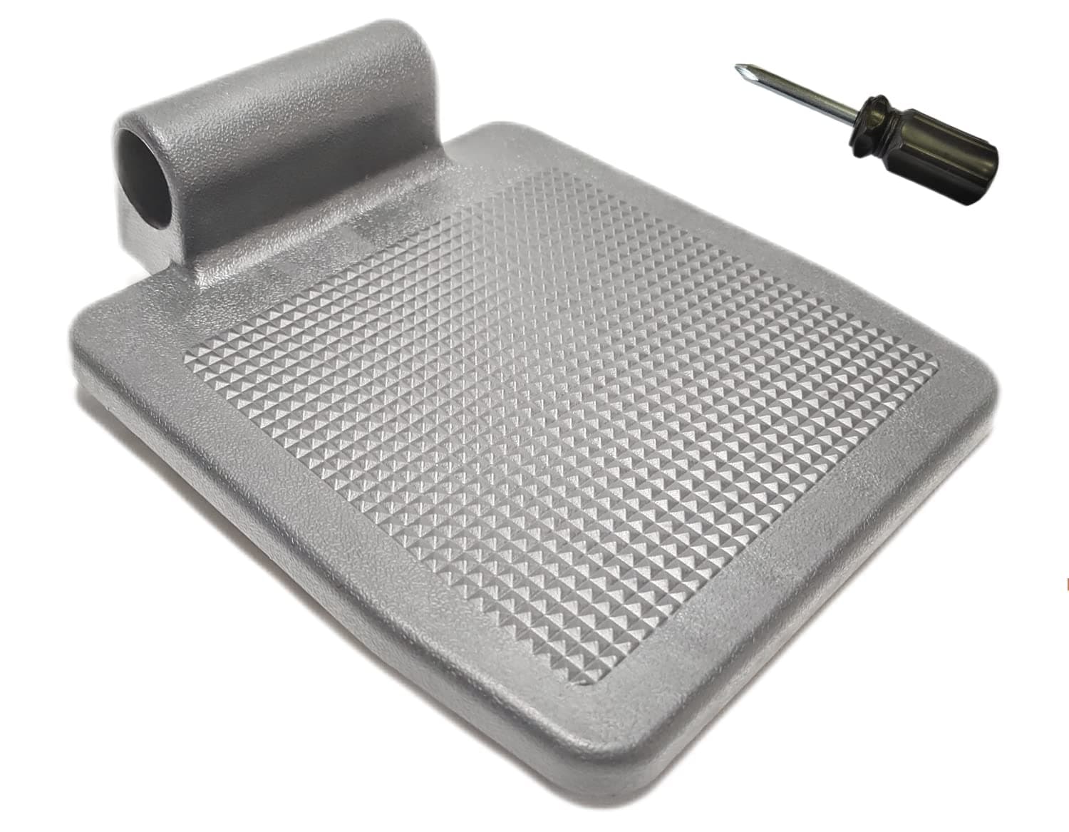 Universal Wheelchair Footplate - Replacement Parts, Foot Rest ,fits Drive Blue Streak,Silver Sport 1-2, Cruiser III,Other Wheelchairs with Elevating or Elevated Leg Rests and Footplates, (1Ea, Black)