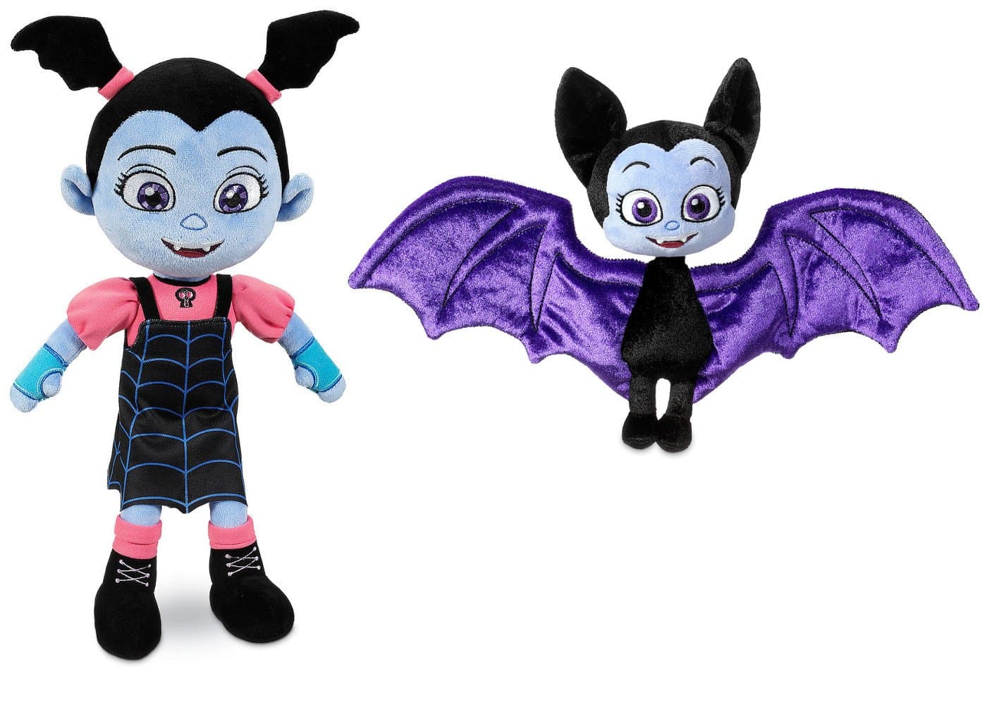 Disney Junior Vampirina 13-1/2 Inch Girl Plush Vee Doll with 8-1/2 Inch Bat Set