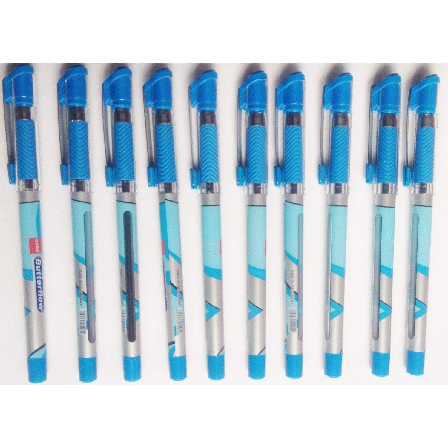 Cello Butterflow Ballpoint Pen Blue Pack of 10