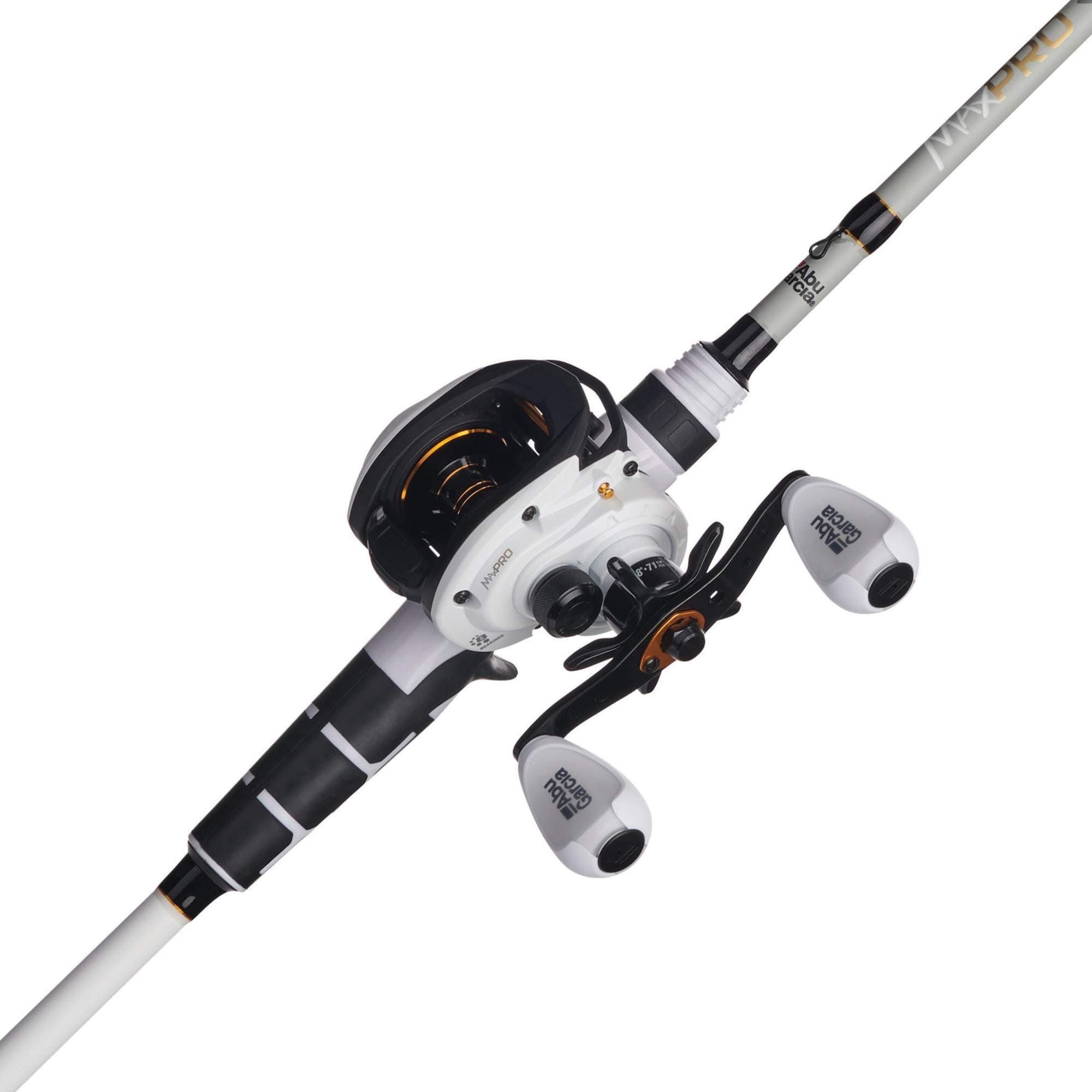 Max Pro Low Profile Baitcast Reel and Fishing Rod Combo