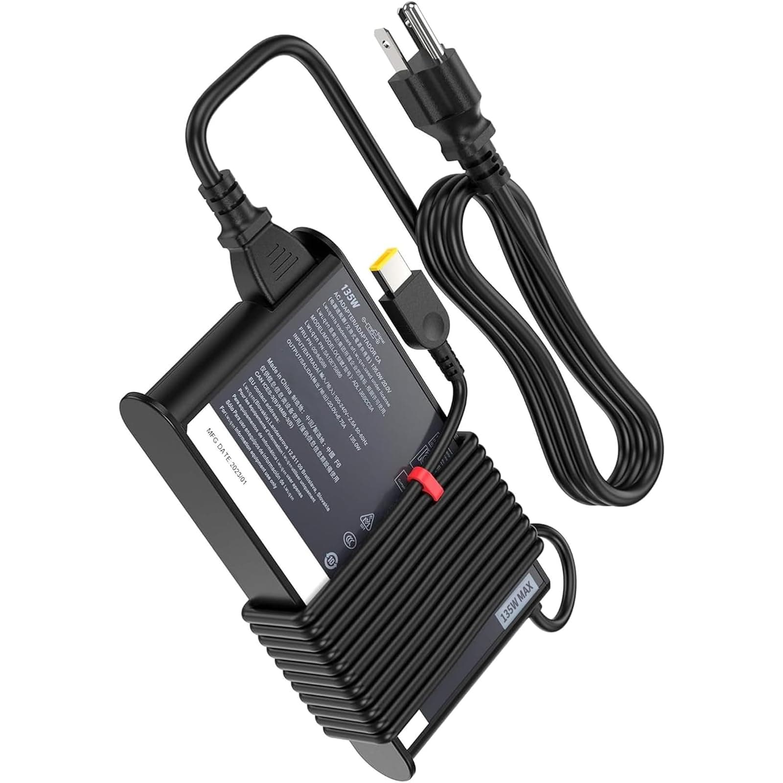 - 135W AC Charger Compatible with Lenovo ThinkPad X1 Extreme Gen 1 2 3 4 5 W540 W541 T440 T440S T440P T470P T540p T15p Ideapad Yoga Y50-70 Y50-80 Y50p Y50p-70 Y50c Laptop Power Supply Adapter