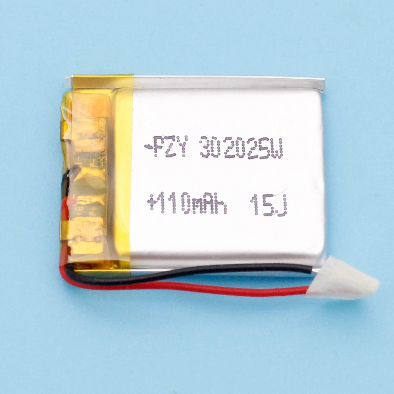2PC 032025 3.7V 110mAh Polymer Lipo Battery with PCM Rechargeable