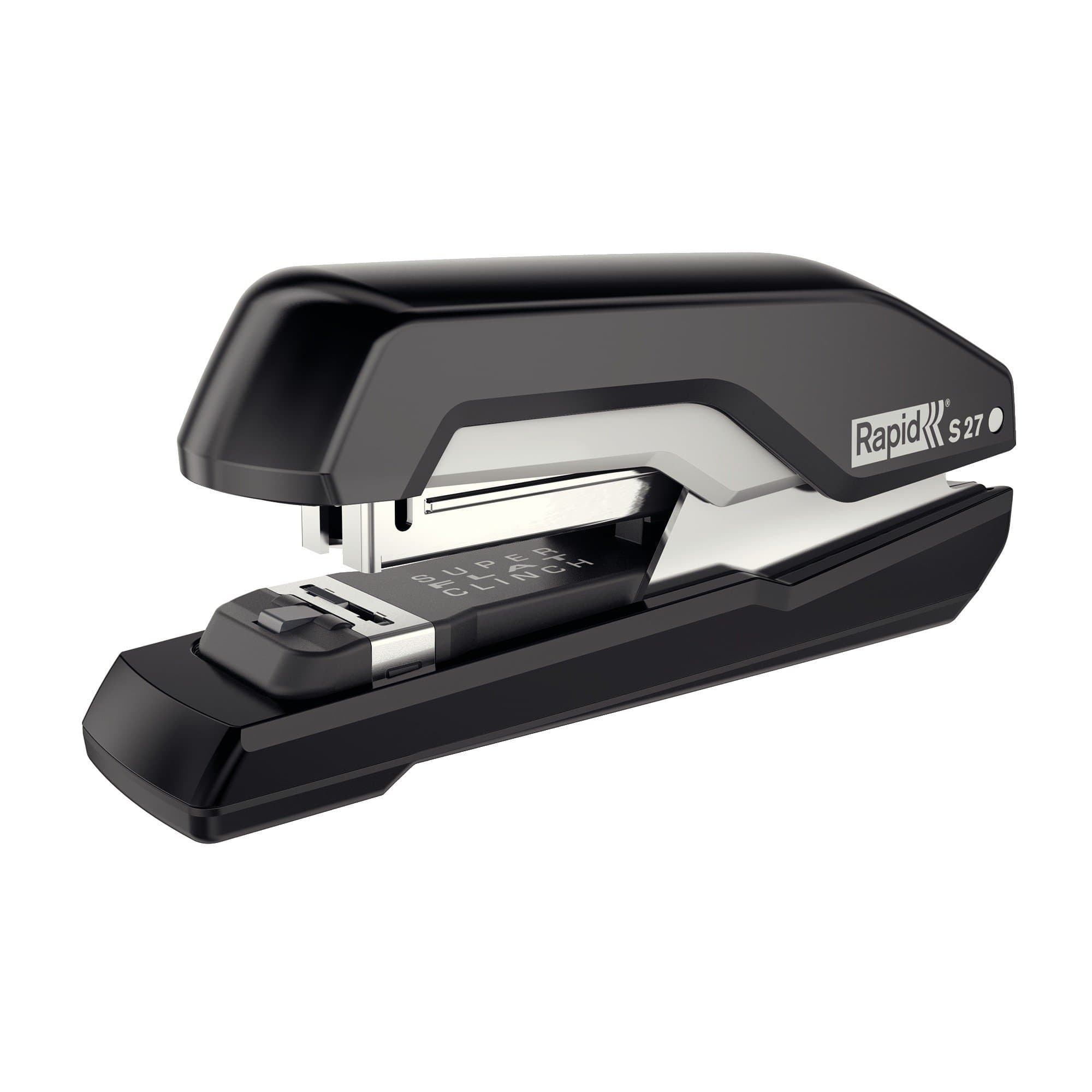 Rapid Supreme S27 Half Strip Stapler, 30 Sheet Capacity, Super Flat Clinch Stapling, Black/Grey, 5000540