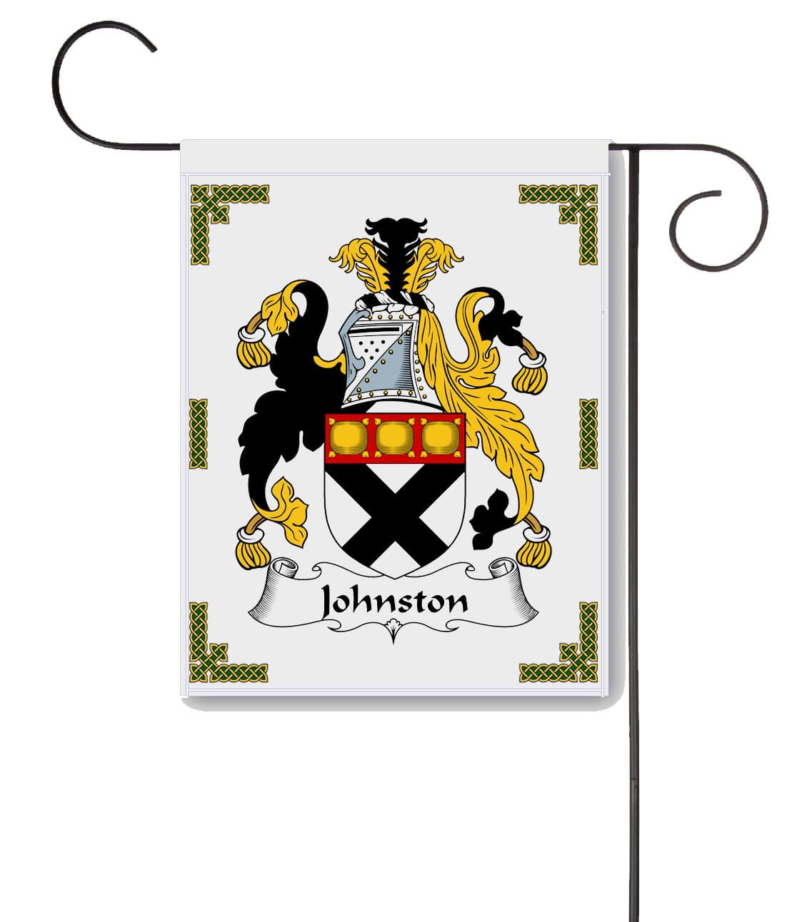 Johnston Coat of Arms/Johnston Family Crest 11 X 15 Garden Flag – Made in the U.S.A.