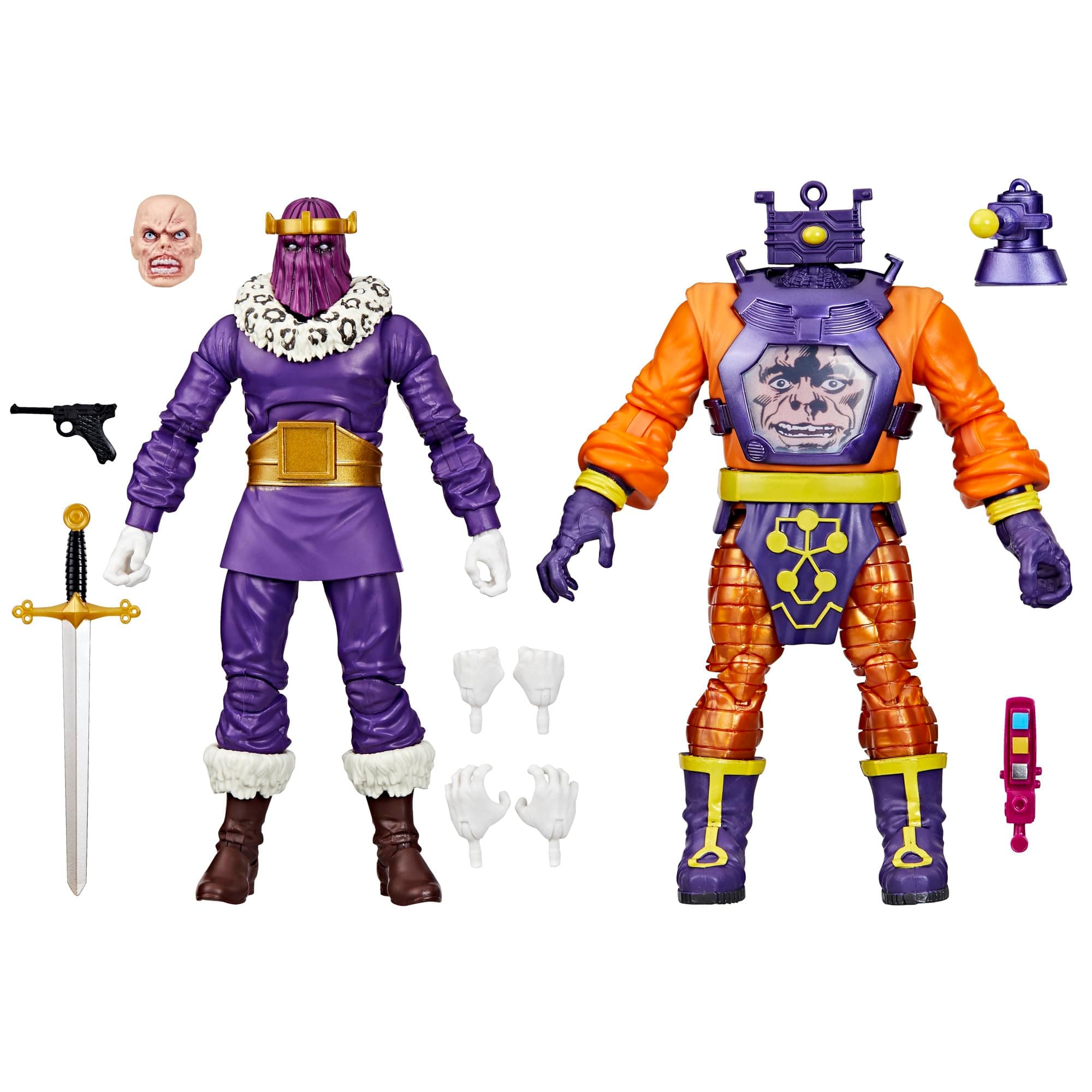 Legends Series Baron Zemo and Arnim Zola, Captain America Villains Comics Collectible 6-Inch Action Figures (Amazon Exclusive)