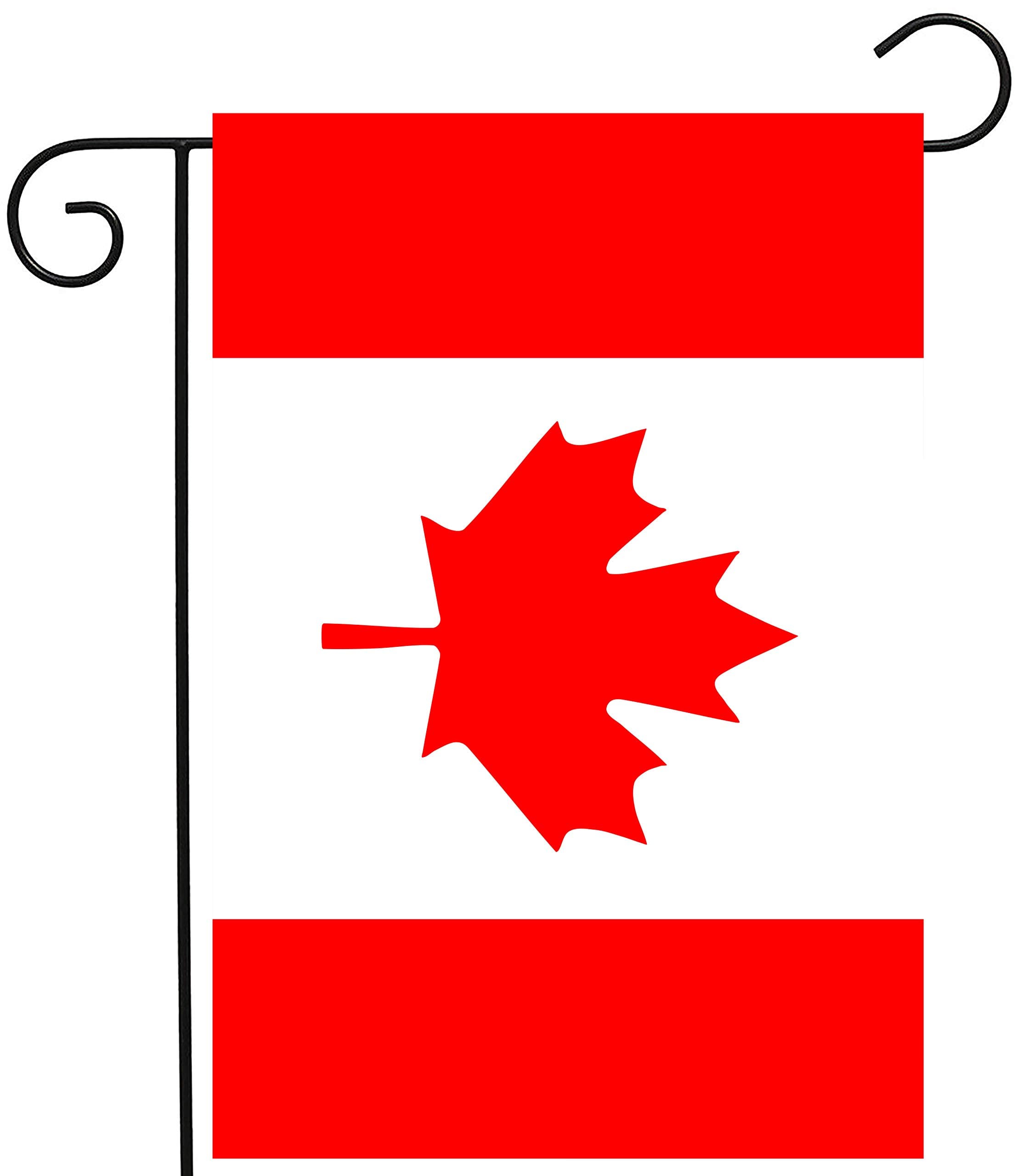 Canada Canadian Maple Leaf National Flag Garden Yard Flag 12"x 18" Double Sided, Polyester Welcome House Flag Banners for Patio Lawn Outdoor Home Decor