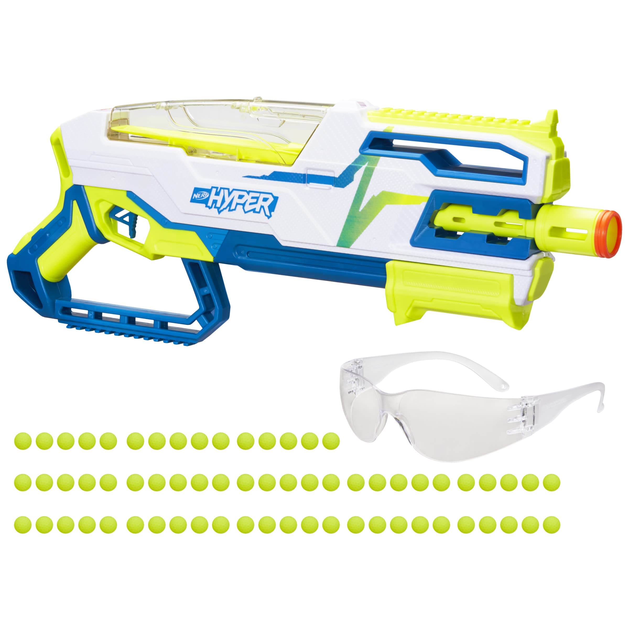 Hyper Bundle, Siege-50 Pump-Action Blaster, Up to 110 FPS Velocity, Eyewear (Amazon Exclusive)