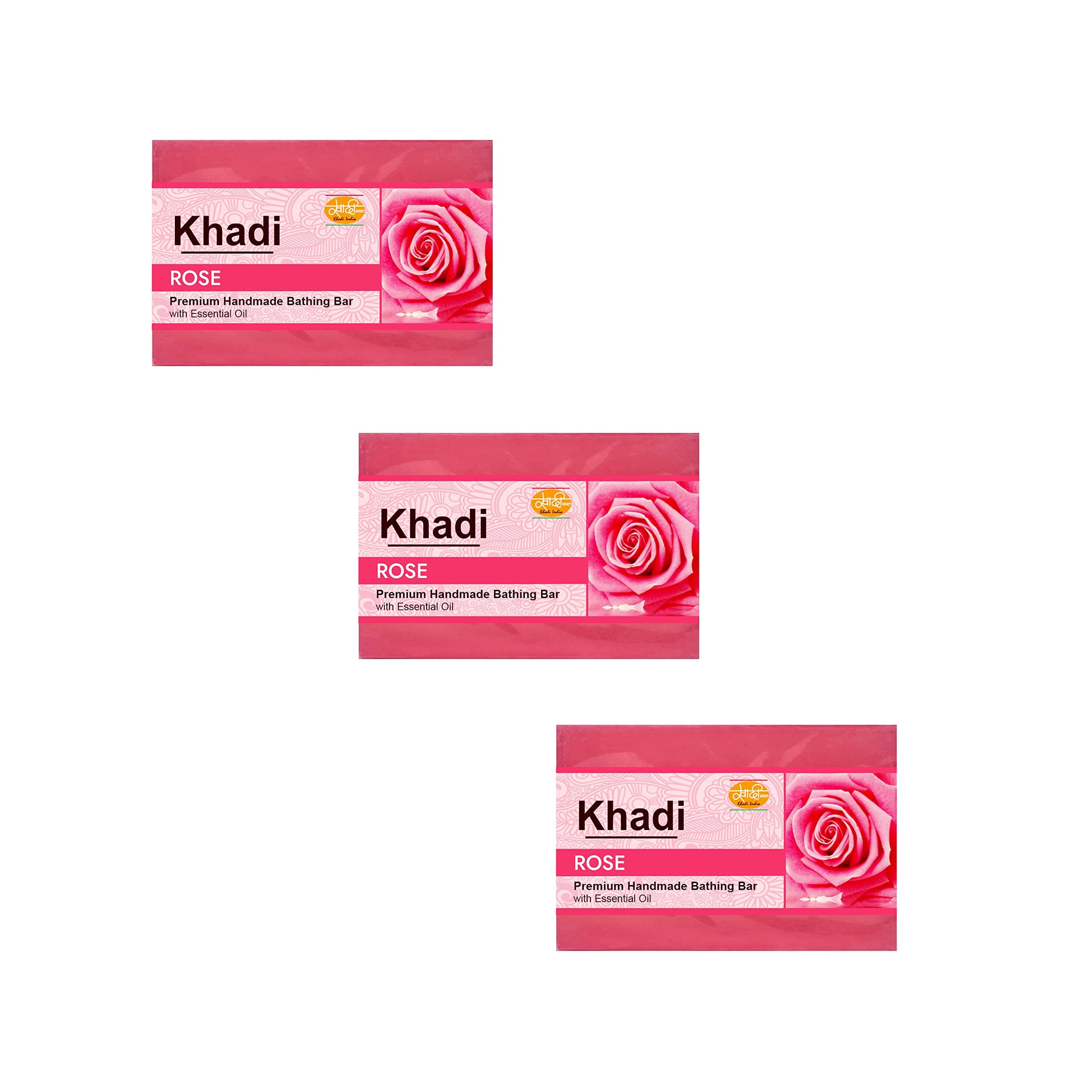 khadi rose handmade premiun soap 125g/4.4oz
