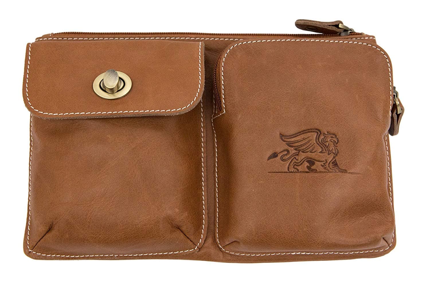 Hybrid Hip Leather Fanny Pack Waist Bag Belt Pouch for Mobile Phone Travel Accessories Wallet Money