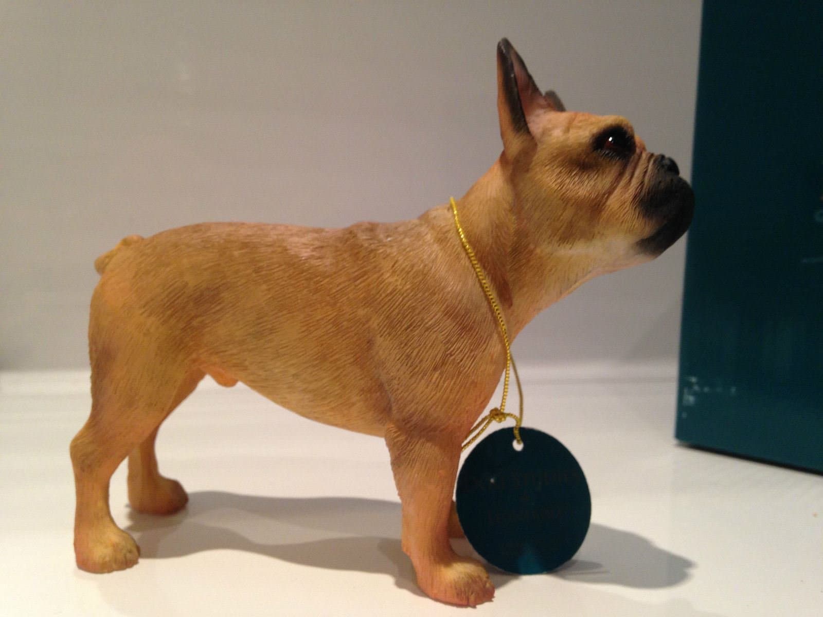 Leonardo Collection Fawn French Bulldog, Stone, Tan, 12 x 3 x 10 cm