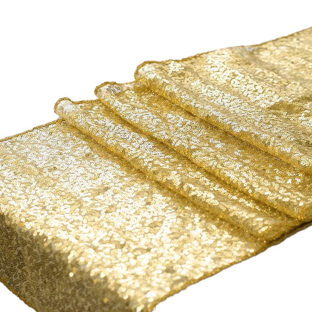 Gankmachine 30x180cm Sequins Glitter Flag Wedding Birthday Baby Shower Table Runner Tablecloth