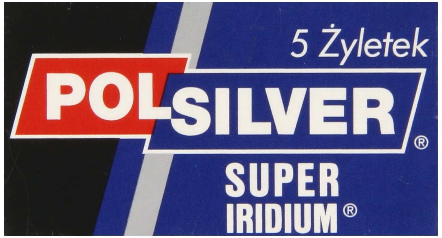 Polsilver Super Iridium Double Edge Razor Blades 5 razor blades