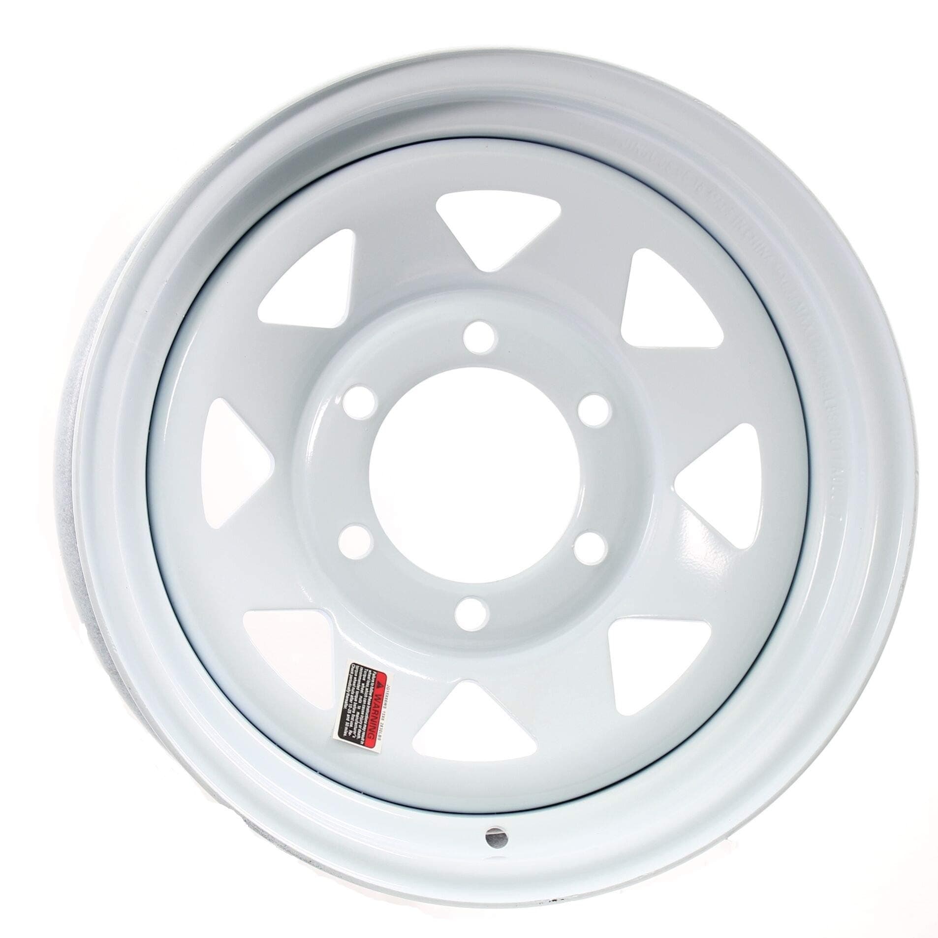 eCustomrim Trailer Wheel Rim 16X6 6 Lug White Spoke