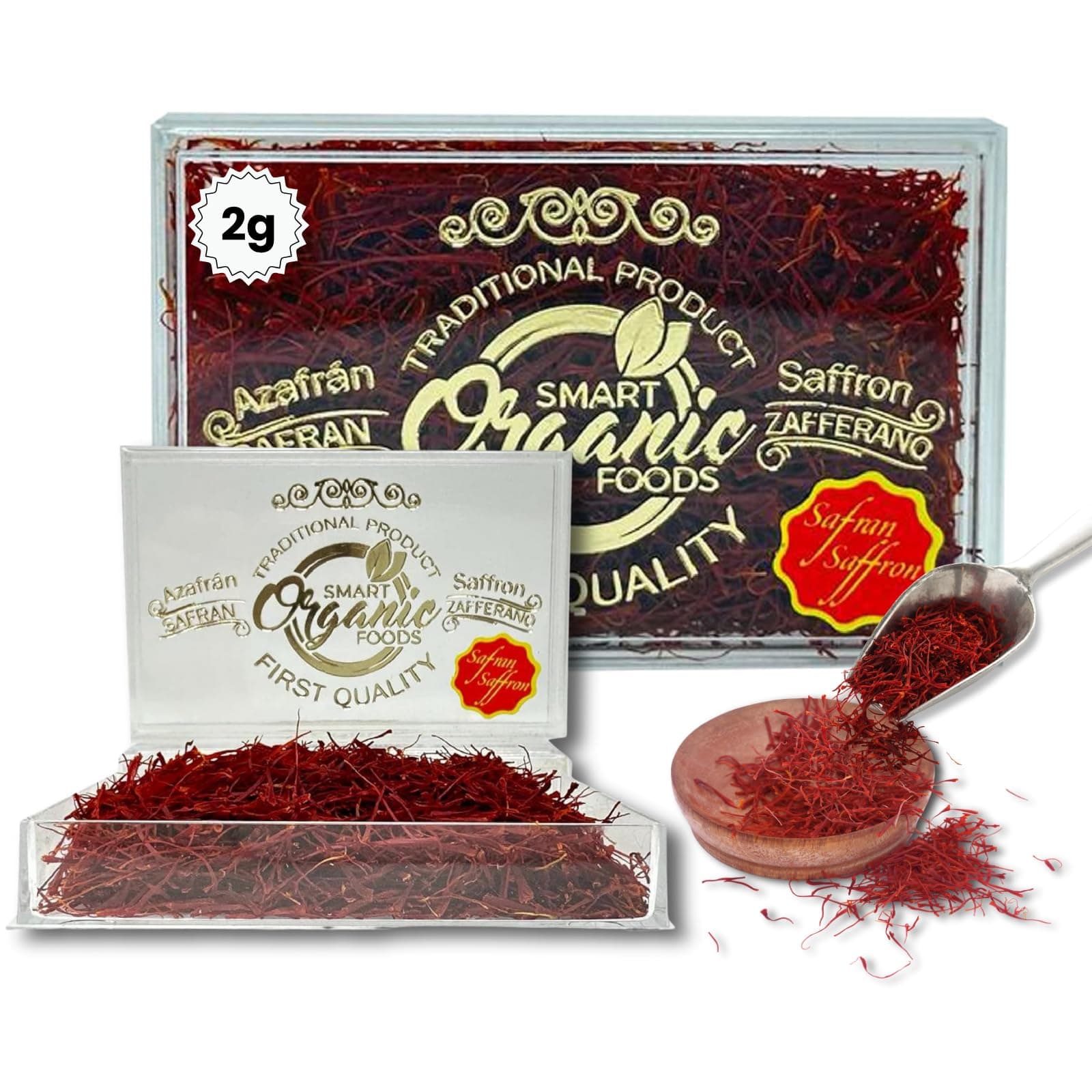 Pure Spanish Saffron 2g Grade A Extra Superior 100% Pure Saffron (Free from Alcoholic or Animal Matter)