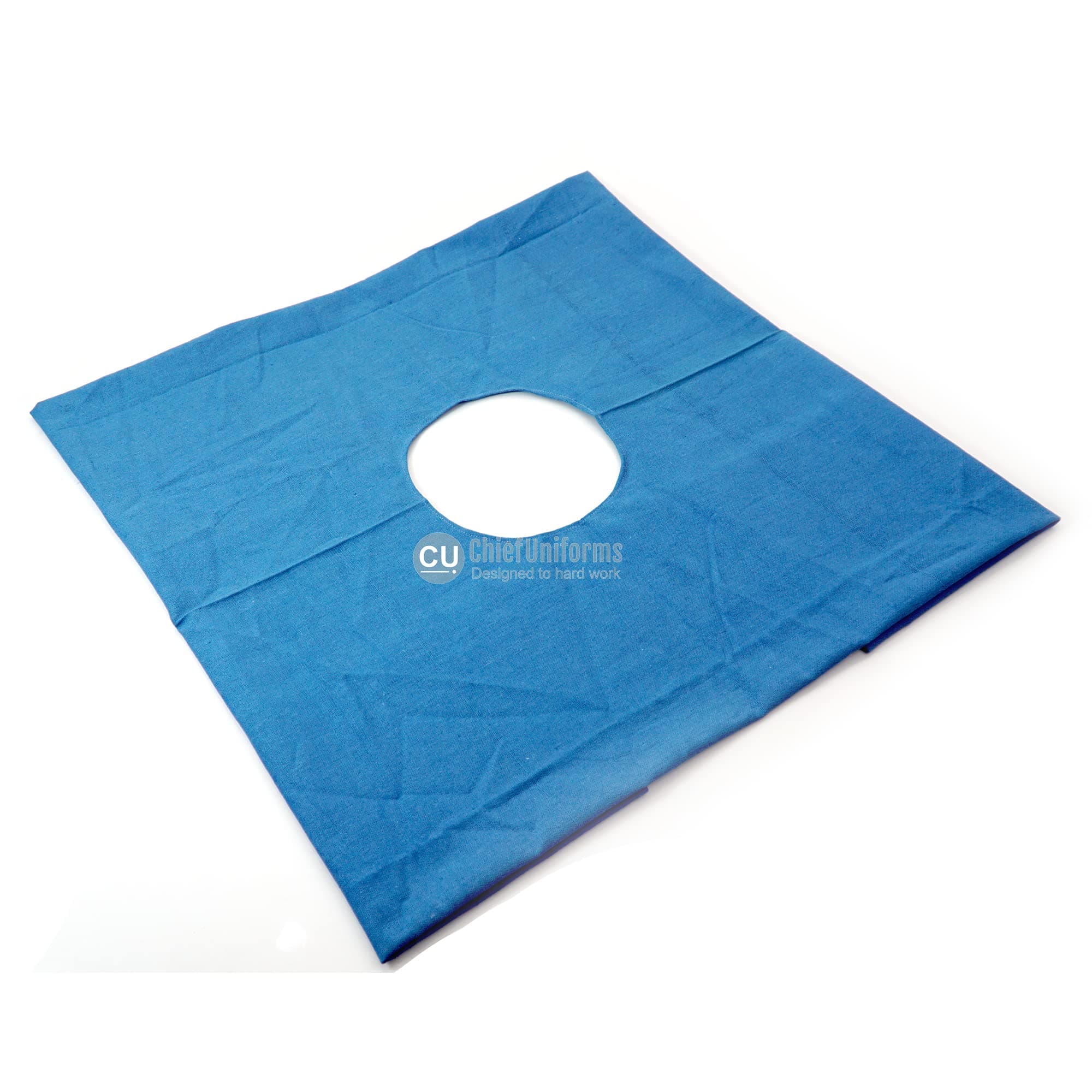ChiefUniforms Reusable Cotton Surgical Drape Sheet with Hole (Size: 36Inch X 54Inch, Colour: Blue)