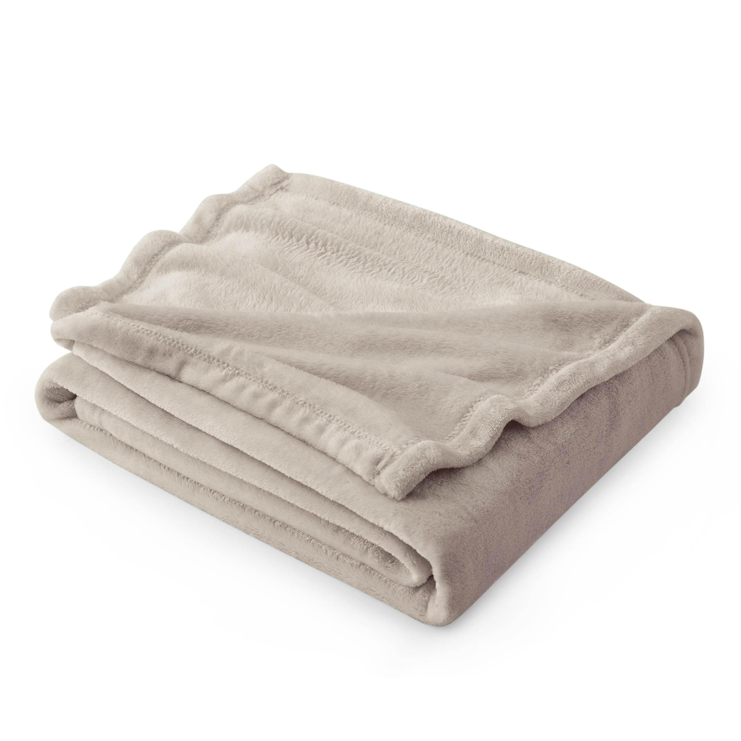 Bedsure GentleSoft Fleece Throw Blanket for Couch Oxford Tan - Lightweight Plush Fuzzy Cozy Soft Blankets and Throws for Sofa, 50x70 inches