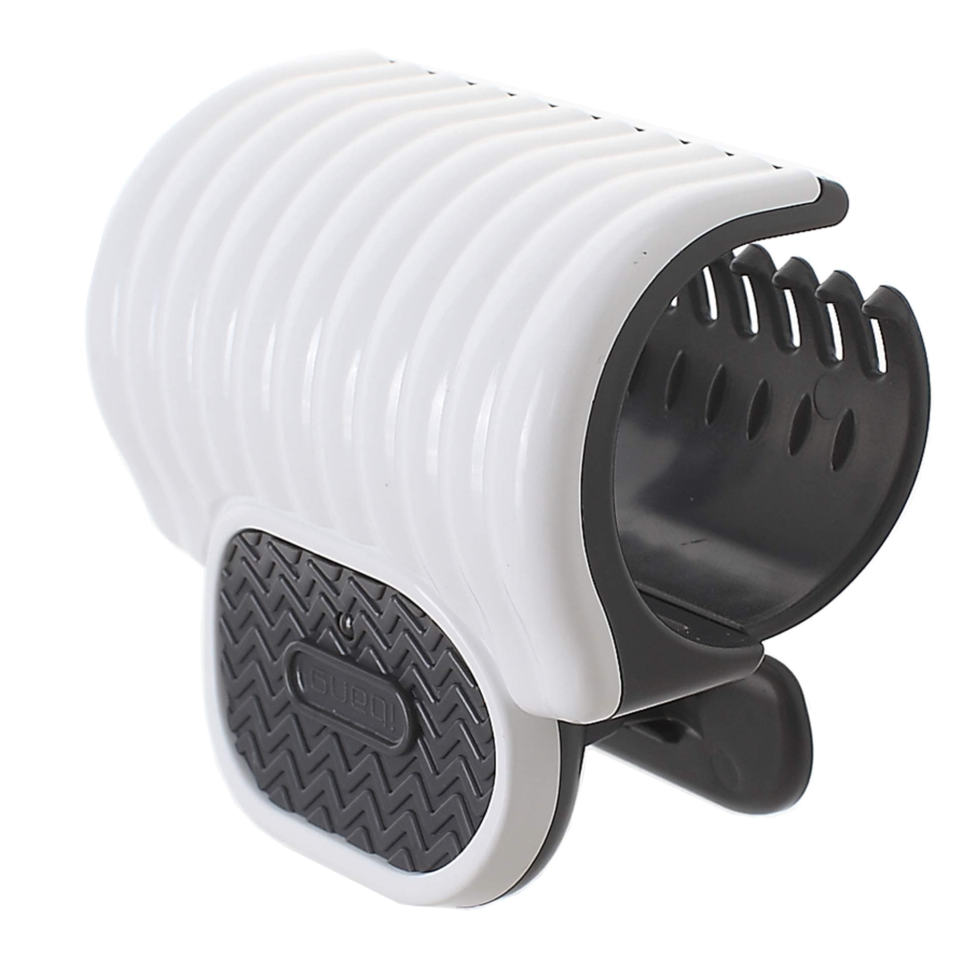 iBang Portable Instant Heat Hot Roller Clip temp 80℃ 176℉ - Natural Wave Hair Bang Curler for Travel Work at voltage,ampere 5V,2A, not 5V,1A (Milk White)