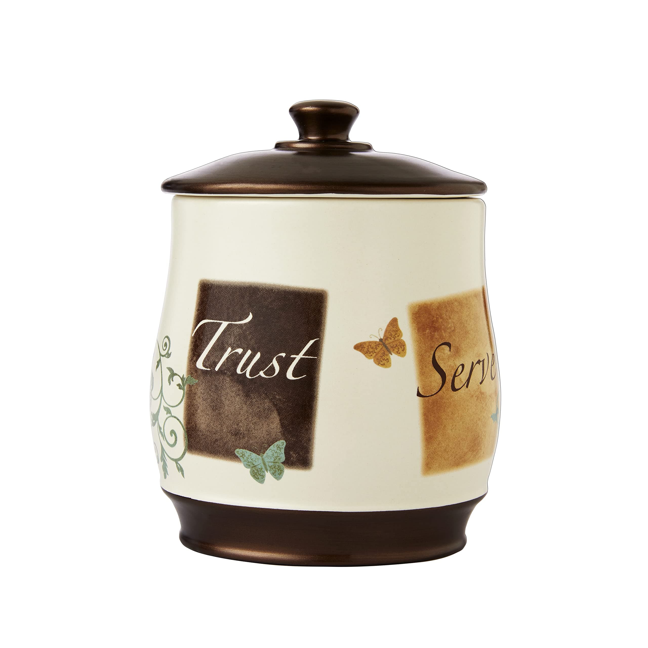 SKL Home Butterfly Grace Cotton Jar, Natural
