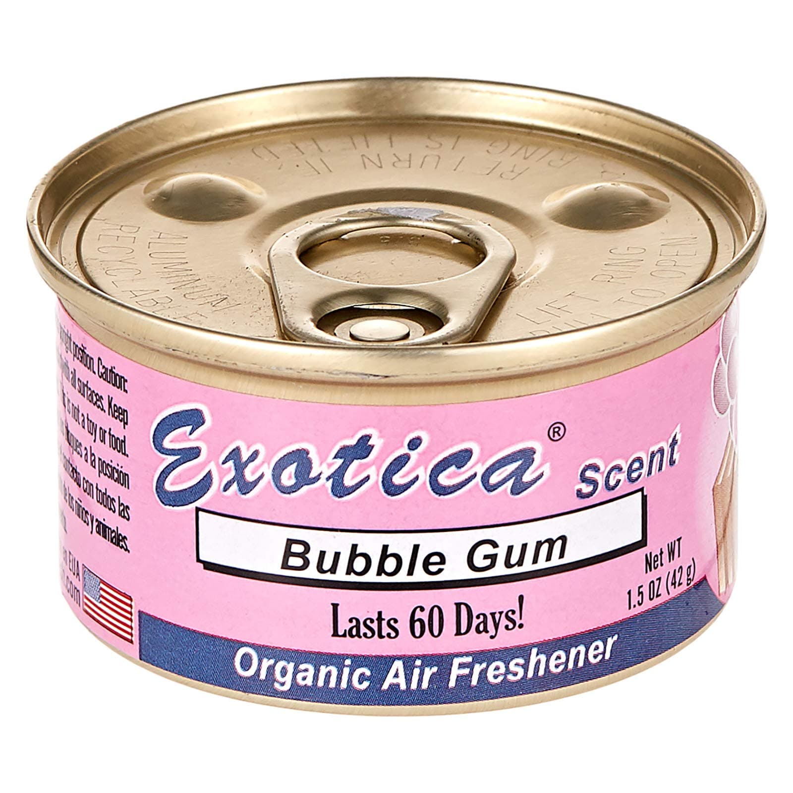 Exotica Bubblegum Organic Air Freshener, H6 X W6 X D3.4 cm, Exotica83