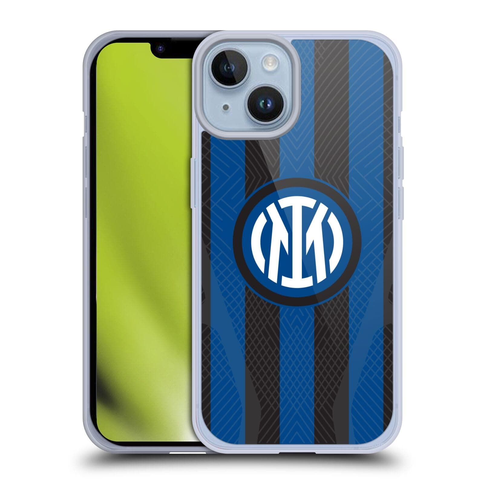 Head Case Designs Officially Licensed Inter Milan Home 2022/23 Crest Kit Gel Case [Military Grade Protection] Compatible with Apple iPhone 14 and Compatible with MagSafe