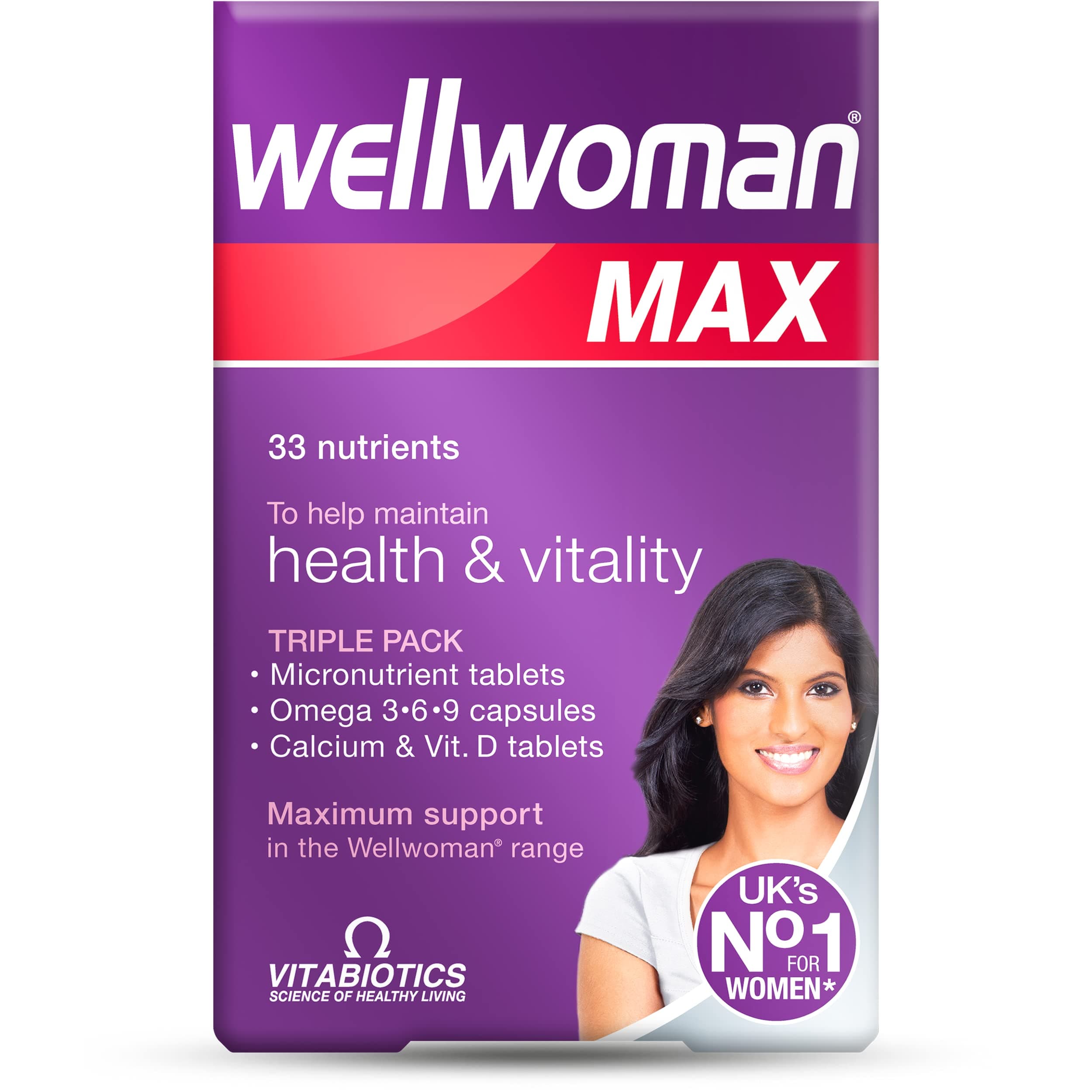 VITABIOTICS Wellwoman Max, 84 Capsules