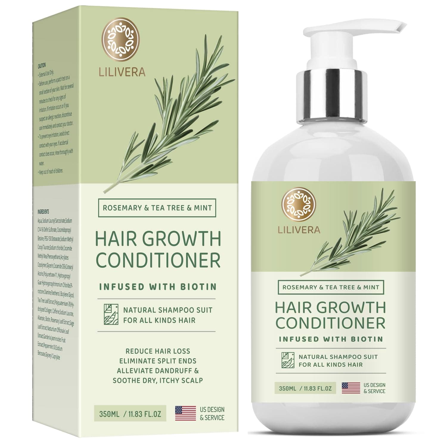 Rosemary Hair Growth Conditioner, 11.8 Fl Oz (Pack of 1), white1