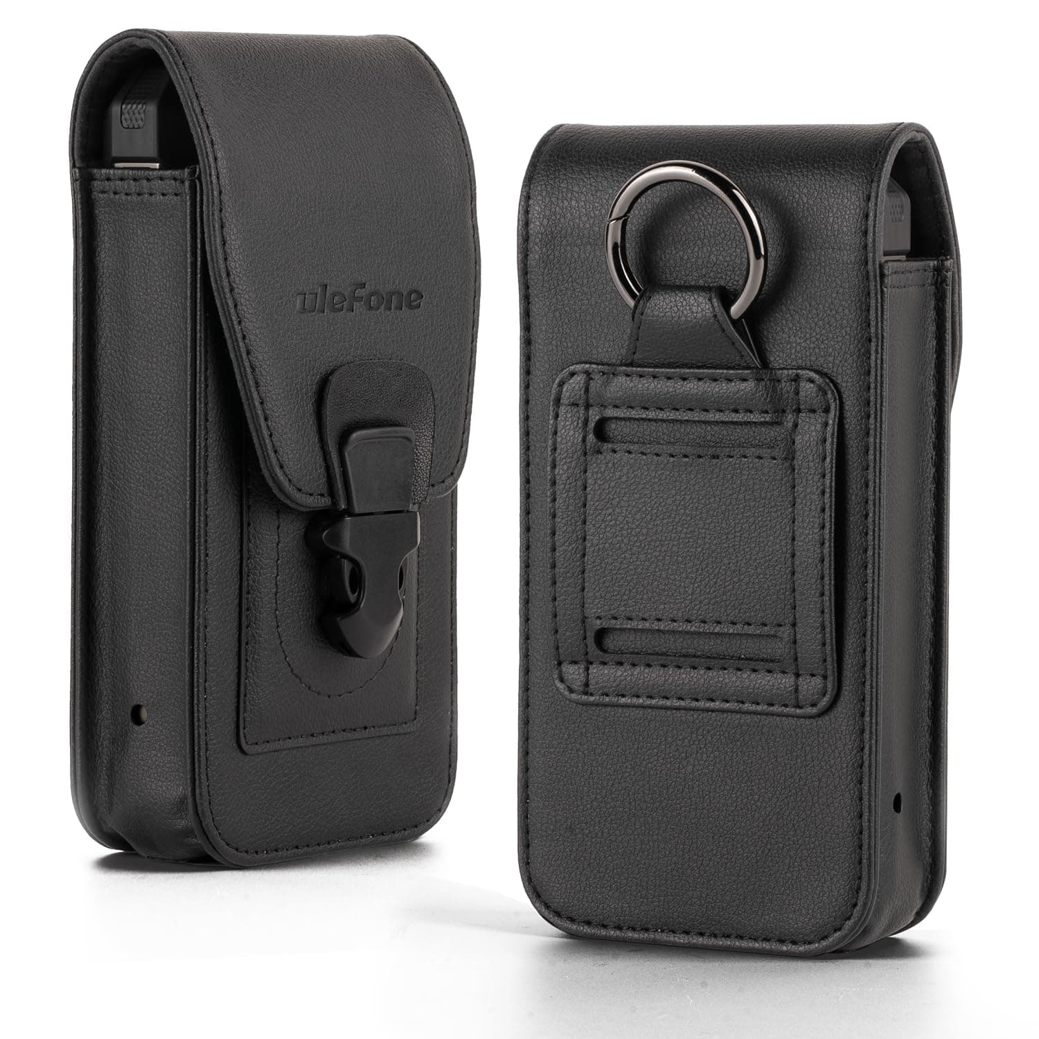 Ulefone Armor 24 Holster, Multi-Purpose Leather Phone Holster with Belt Clip, Flip Case for Ulefone Armor 24, ID Card Holder Pouch