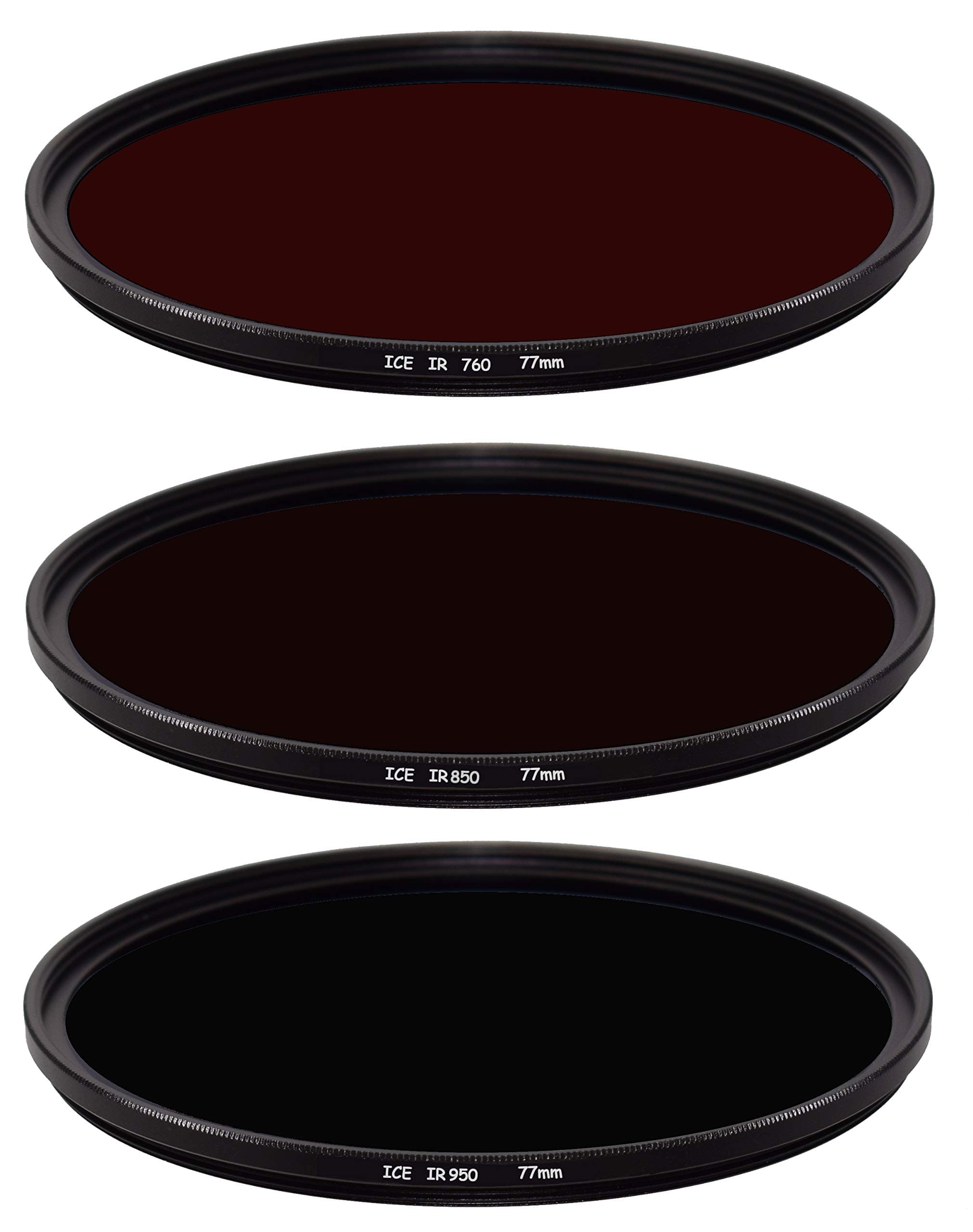 ICE Infrared 3 Filter Set 77mm IR 760 850 950 77 Optical Glass Slim