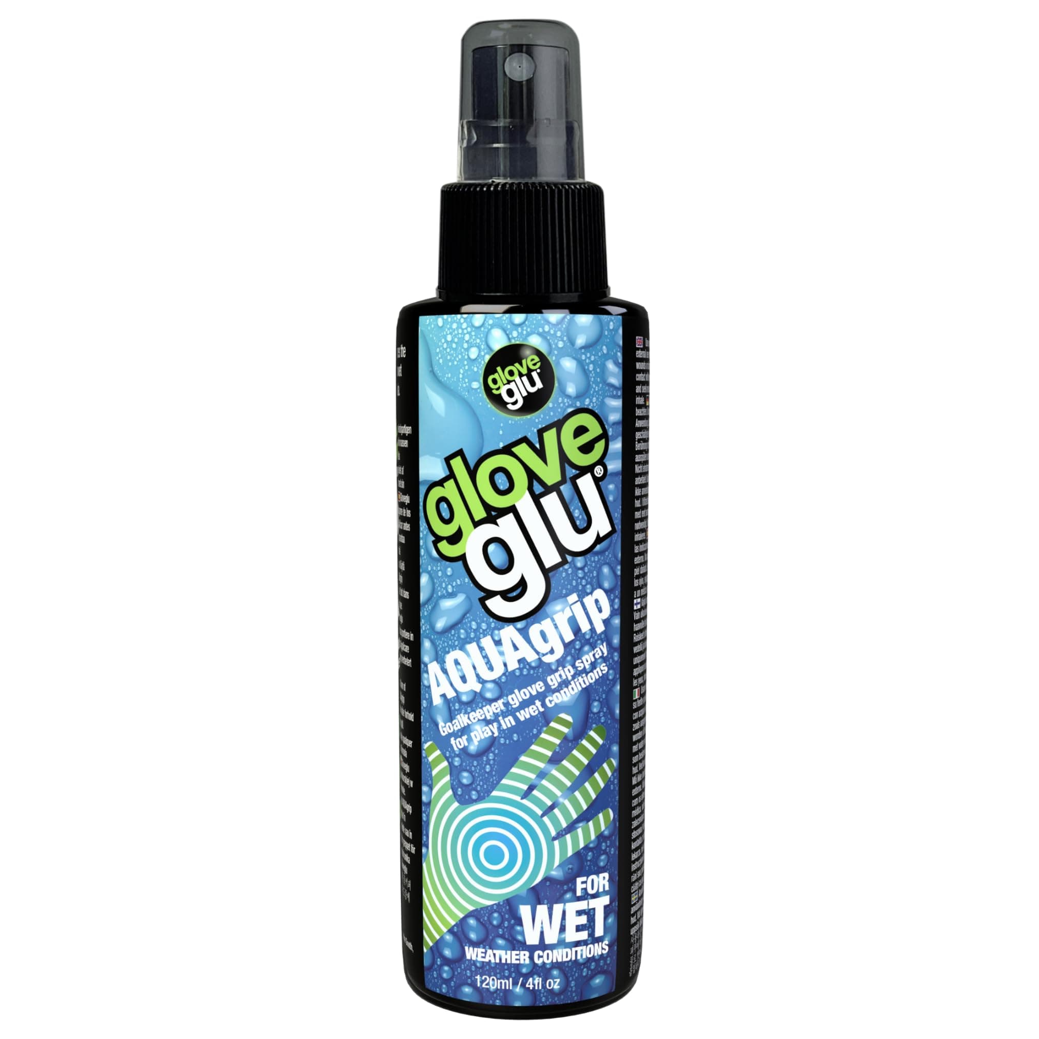 gloveglu 120ml AQUAgrip Goalkeeper Glove Spray - Perfect for Goalkeeping Gloves in Wet Conditions