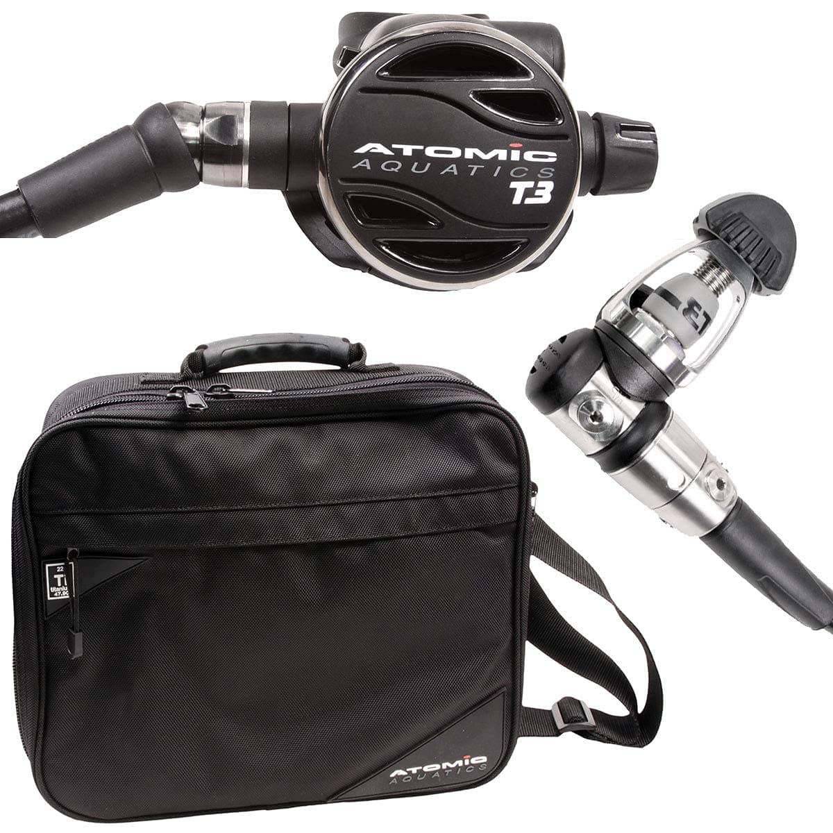 Atomic Aquatics T3 Titanium Swivel Sealed Regulator, Yoke