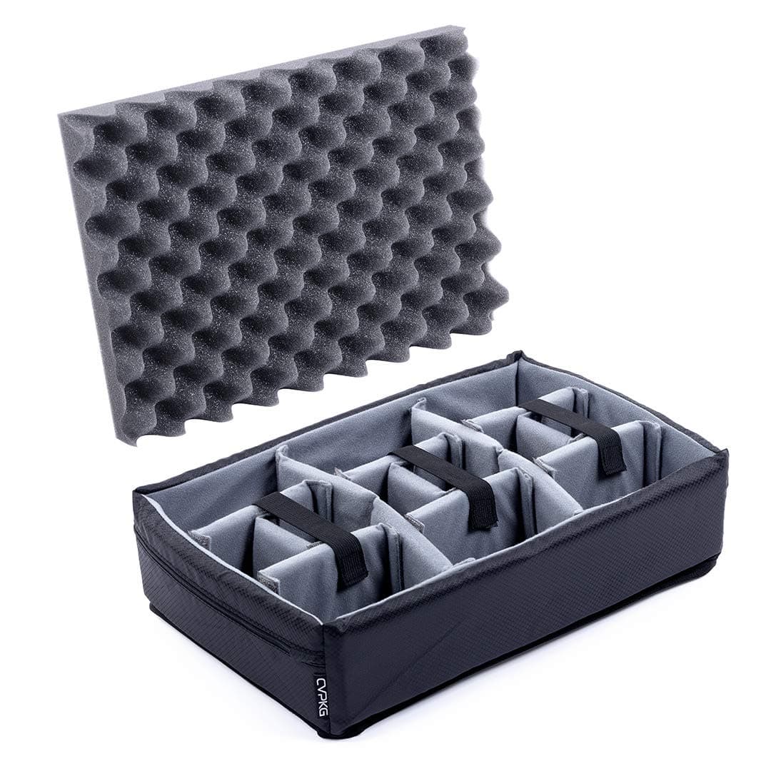 CVPKG Grey padded divider set to fit 1500. Dividers and lid foam.