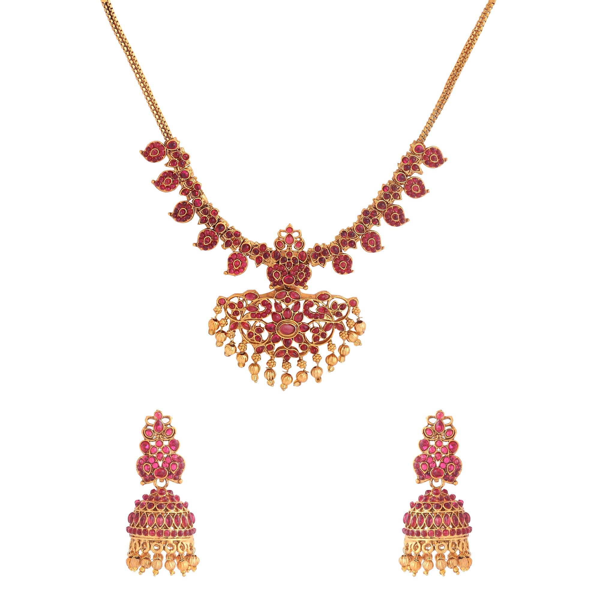 Yellow ChimesJewellery Set for Women & Girls Bridal Jewellery Set for Wedding Gold Plated Choker Necklace Set | Kundan Choker Set | Birthday Gift for girls & women Anniversary Gift for Wife