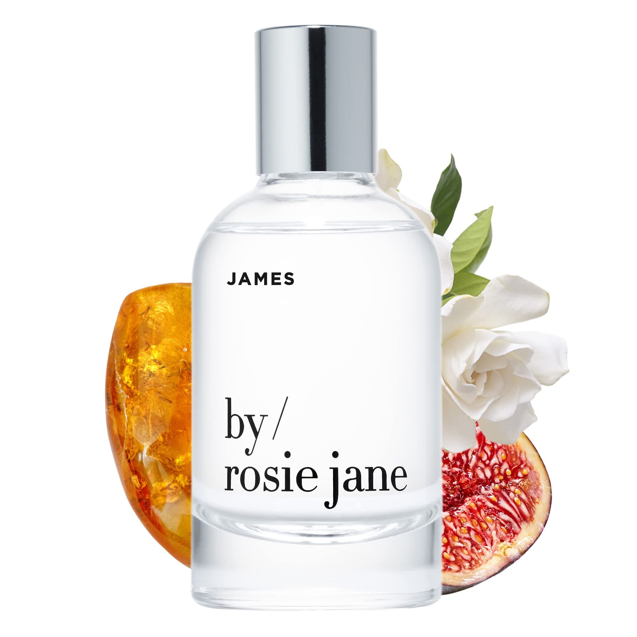 By Rosie Jane Eau De Parfum Spray (James) - Clean Perfume for Women - Non-Toxic Body Mist with Notes of Fig, Amber Woods & Gardenia Petals - Paraben, Sulfate & Phthalate Free (50ml)