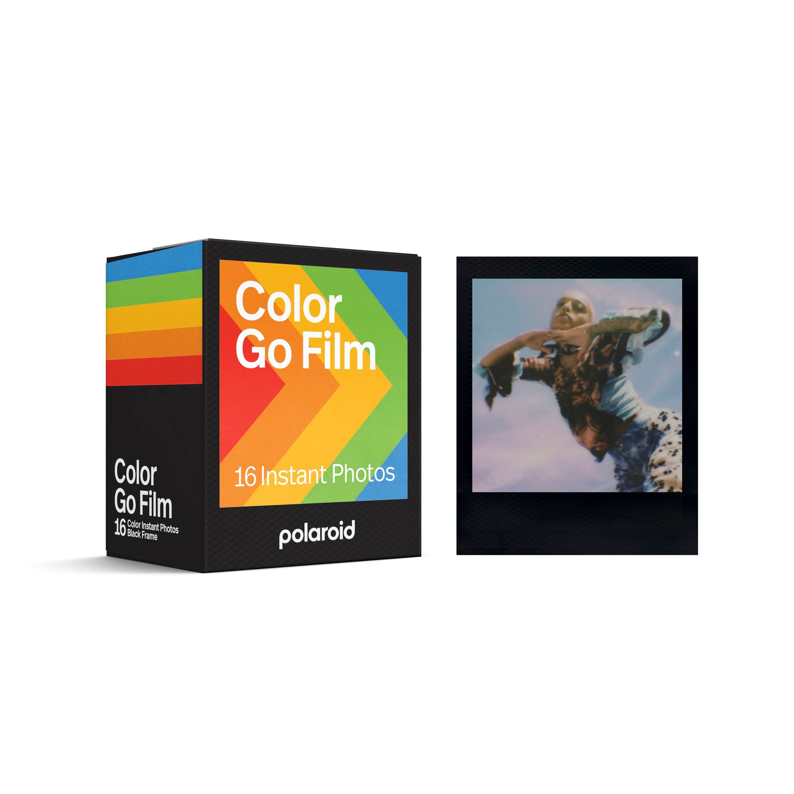 Polaroid Go Color Film - Black Frame Double Pack (16 Photos) (6211) - Only Compatible with Polaroid Go Camera