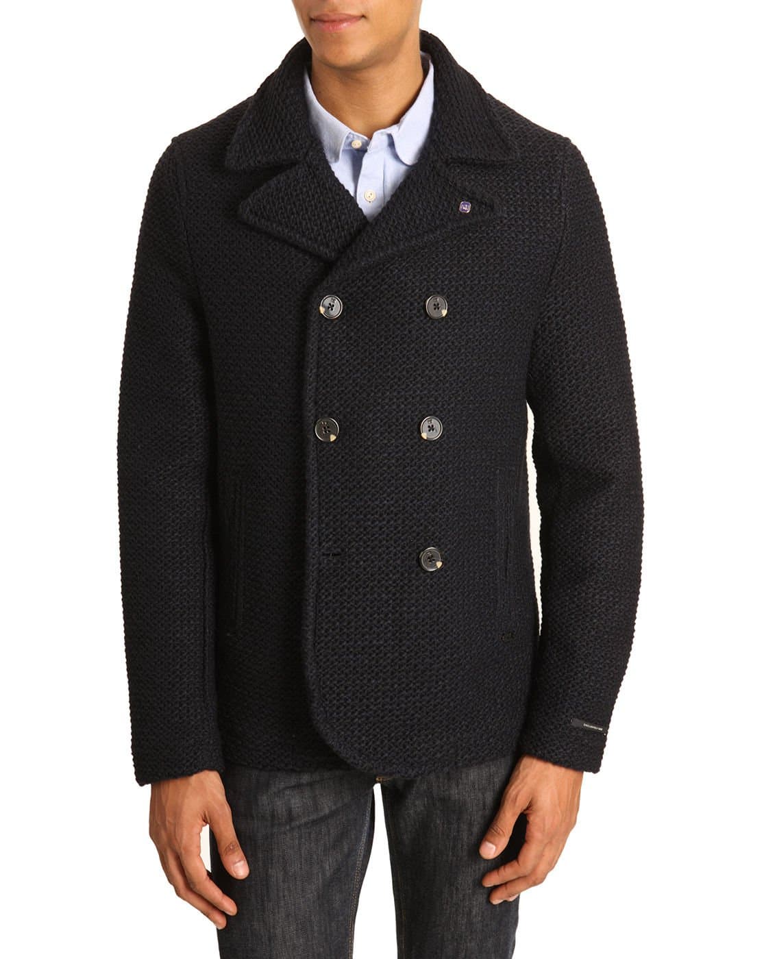Scotch & Soda Men's Knit Peacoat