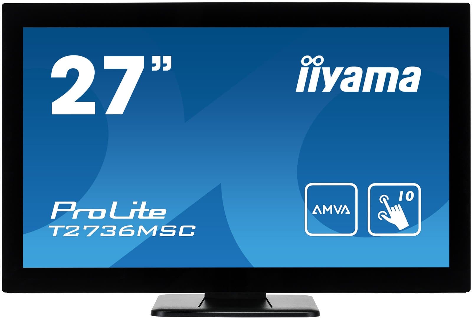 iiyama ProLite T2736MSC-B1 touch screen monitor 68.6 cm (27") 1920 x 1080 pixels Black Multi-touch
