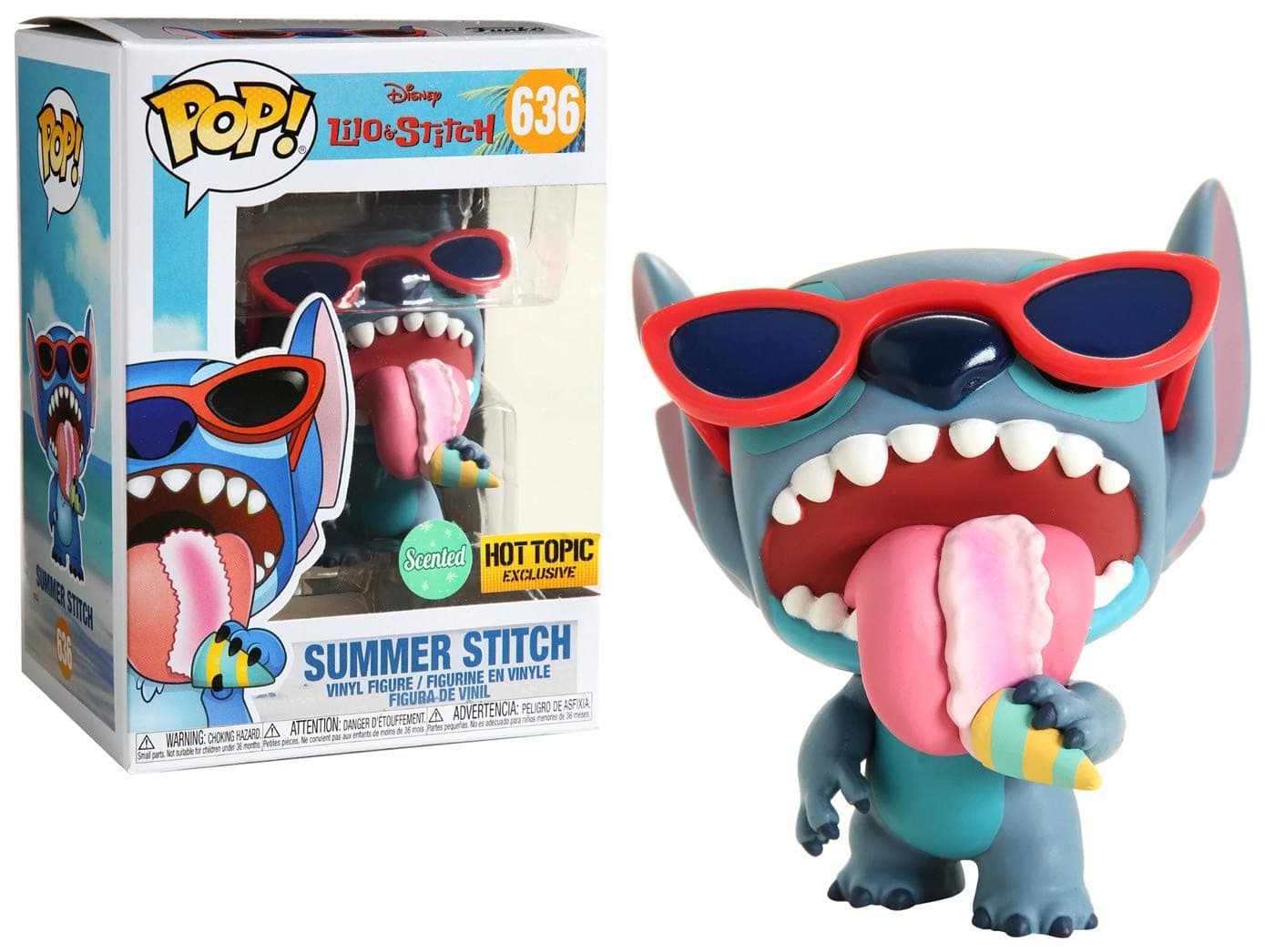 Disney Lilo & Stitch Pop! Summer Stitch (Scented) Vinyl Figure Hot Topic Exclusive Multi None