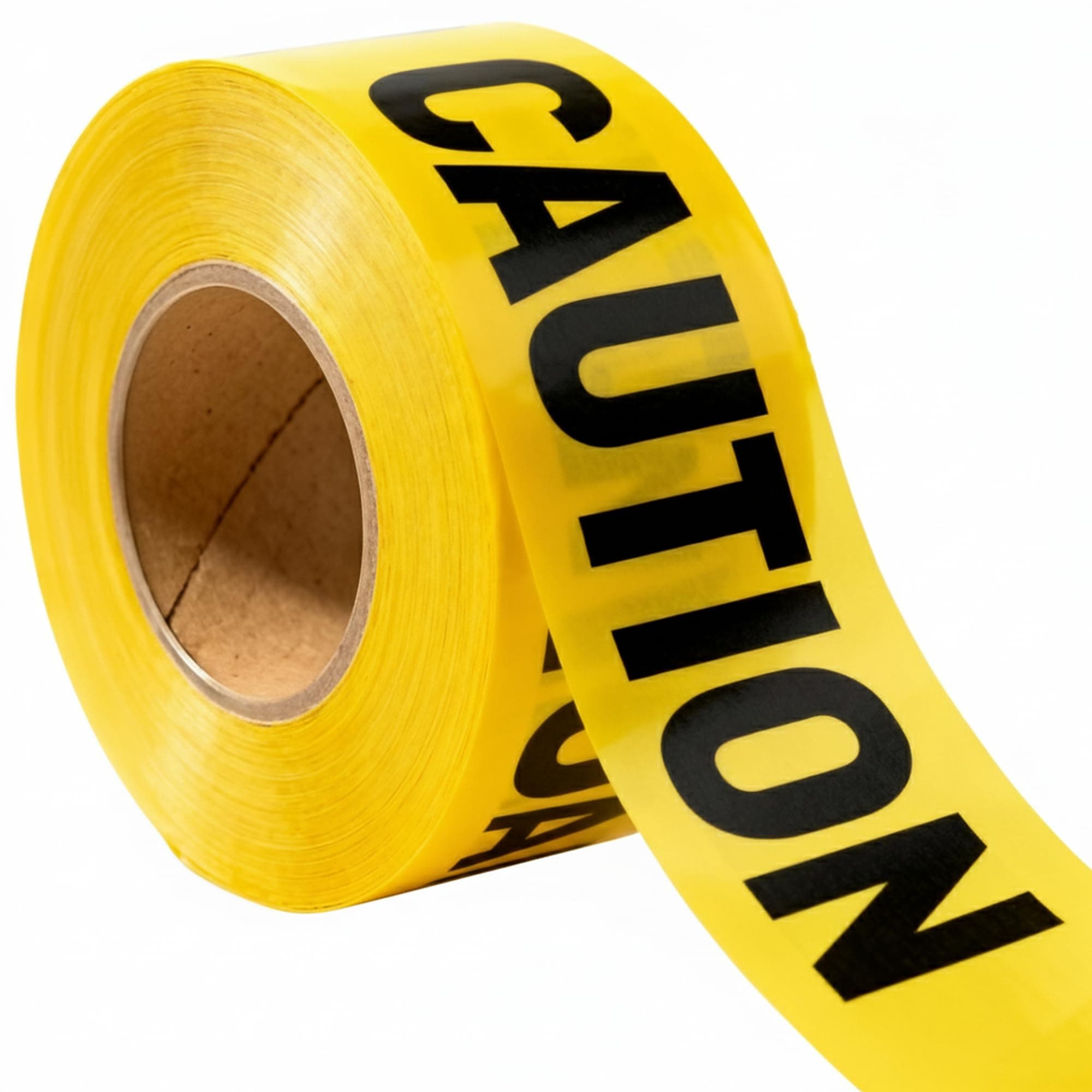 Premium Yellow Caution Tape 3 inch x 1000 feet, Bright Yellow w/Bold Black Text, 3" Wide for Maximum Readability, Strongest & Thickest Tape for Danger/Hazardous Areas
