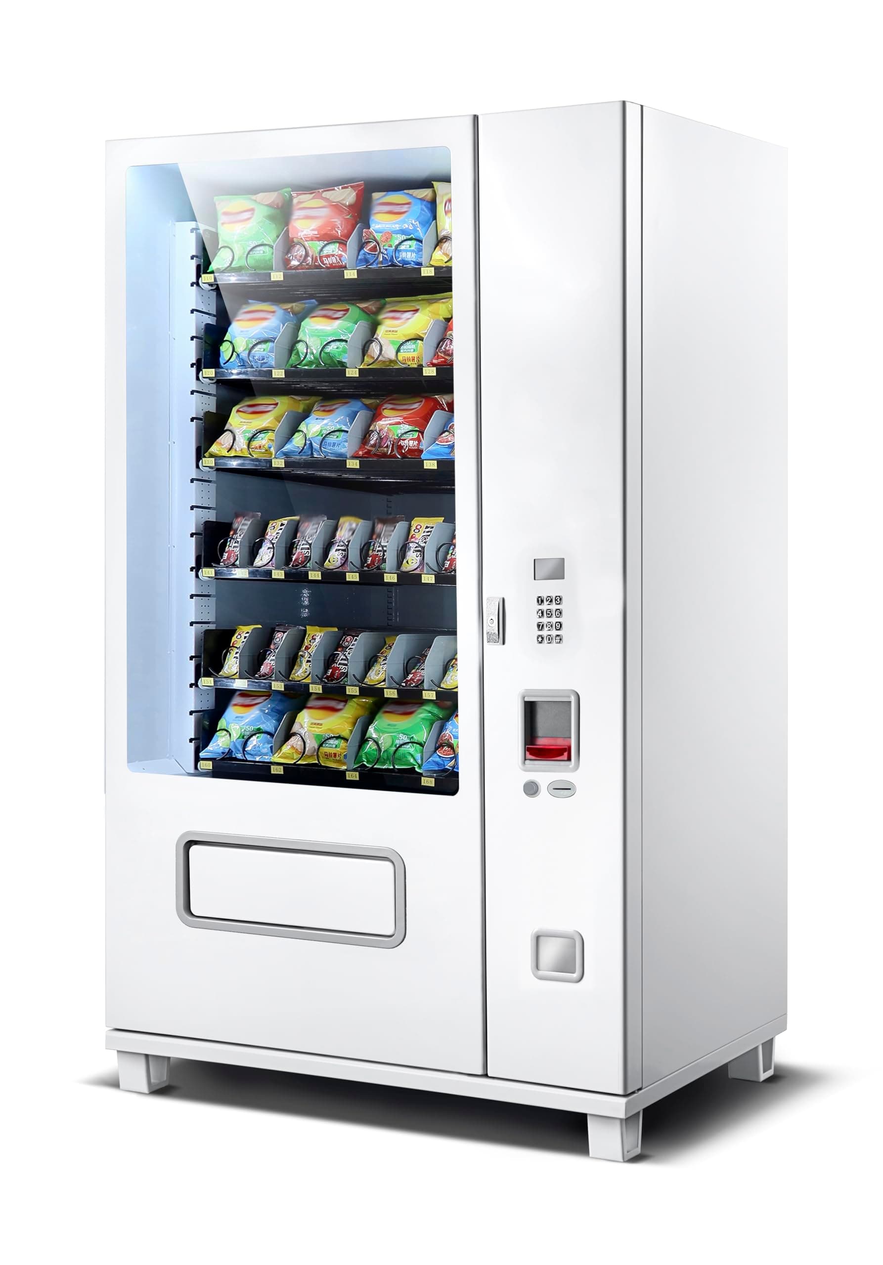Large Snack Vending Machine with LED Glass Front Máquina expendedora F632