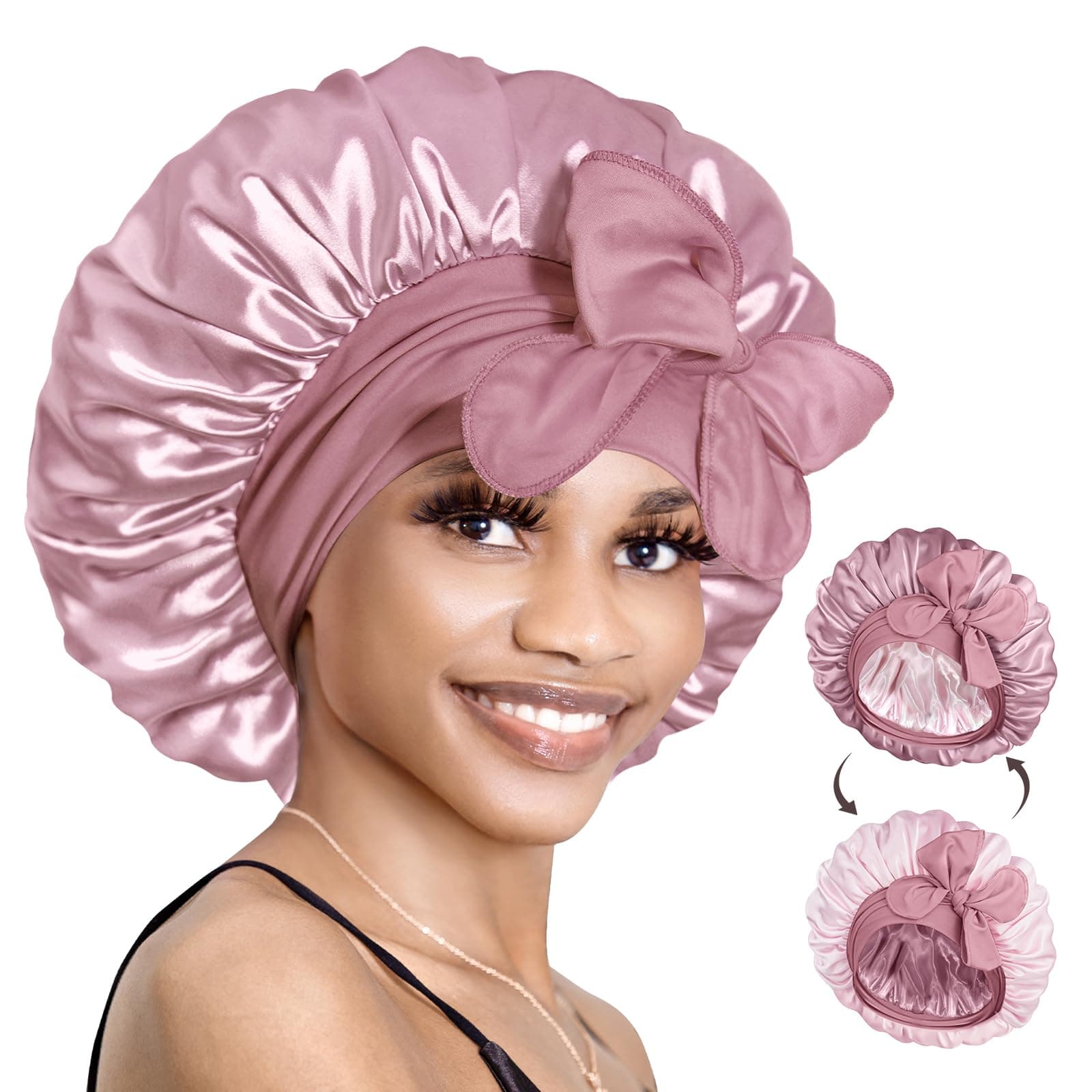 Silk Bonnet Sleeping Satin Bonnet Hair Bonnet Braid Bonnet