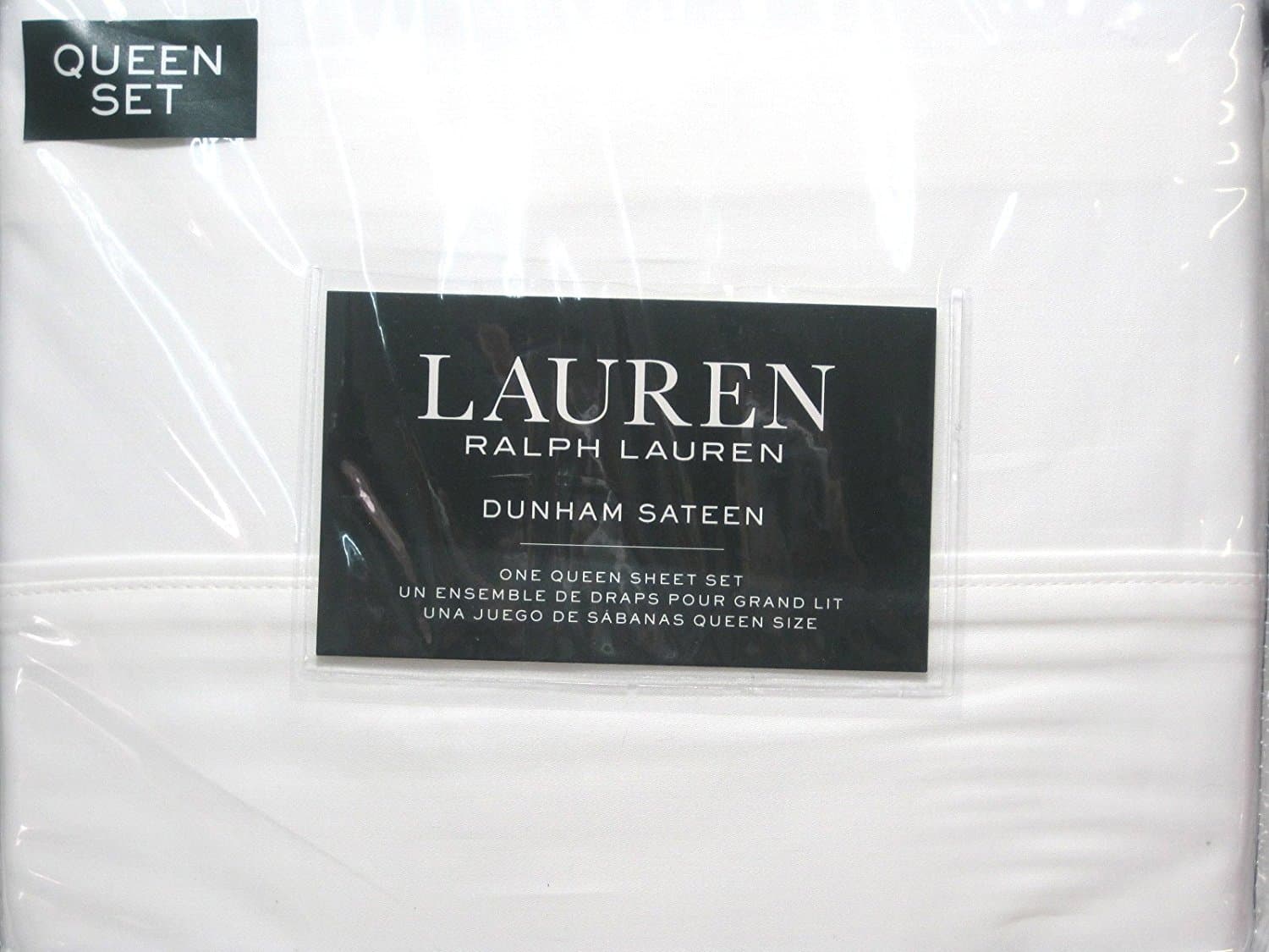 Ralph Lauren Dunham Queen Sheet Set - White