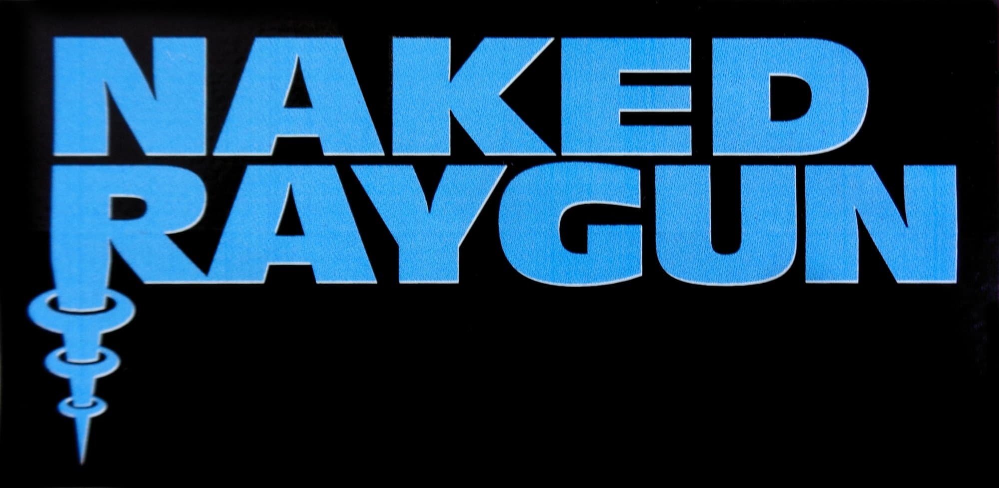 Naked Raygun - Blue Logo on Black - Sticker / Decal