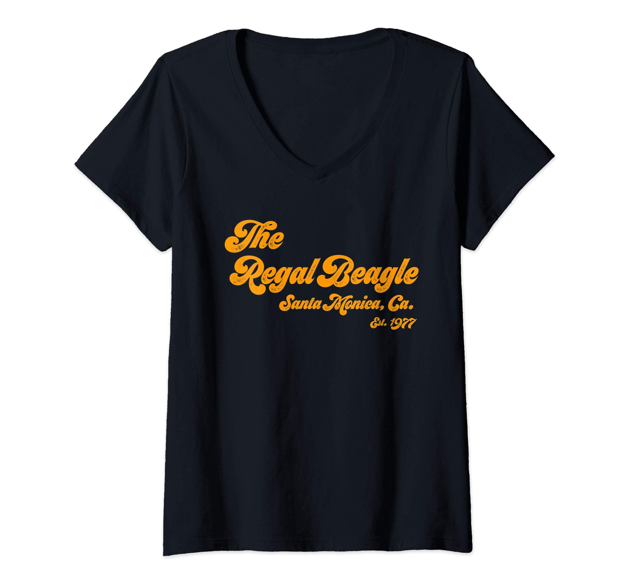 Womens Funny The Regal Beagle Company Sitcom 70s 80s Threes V-Neck T-Shirt