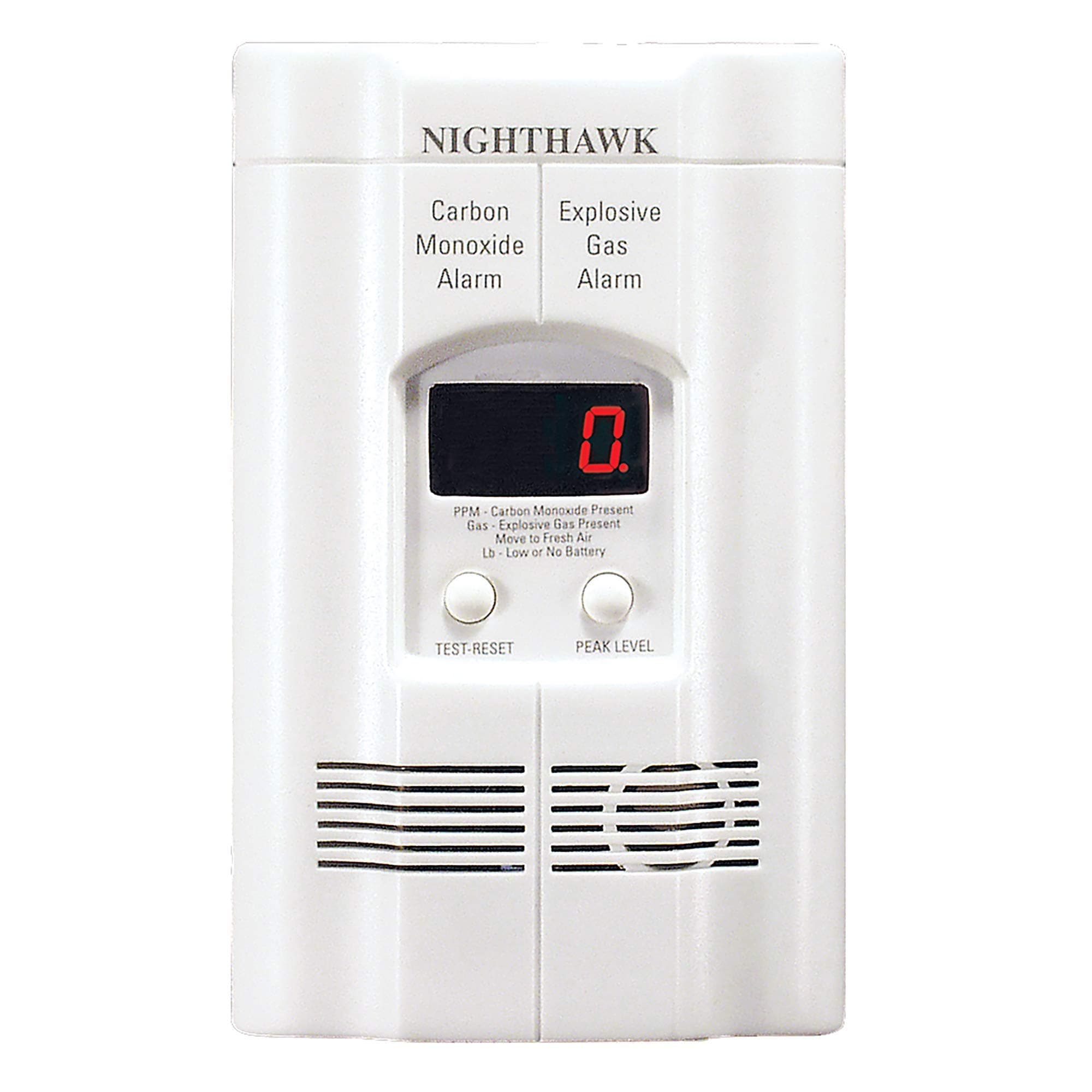 Kidde AC Plug-in Carbon Monoxide and Explosive Gas Detector Alarm | Set of 2 | Nighthawk Sensor Technology | Model # KN-COEG-3