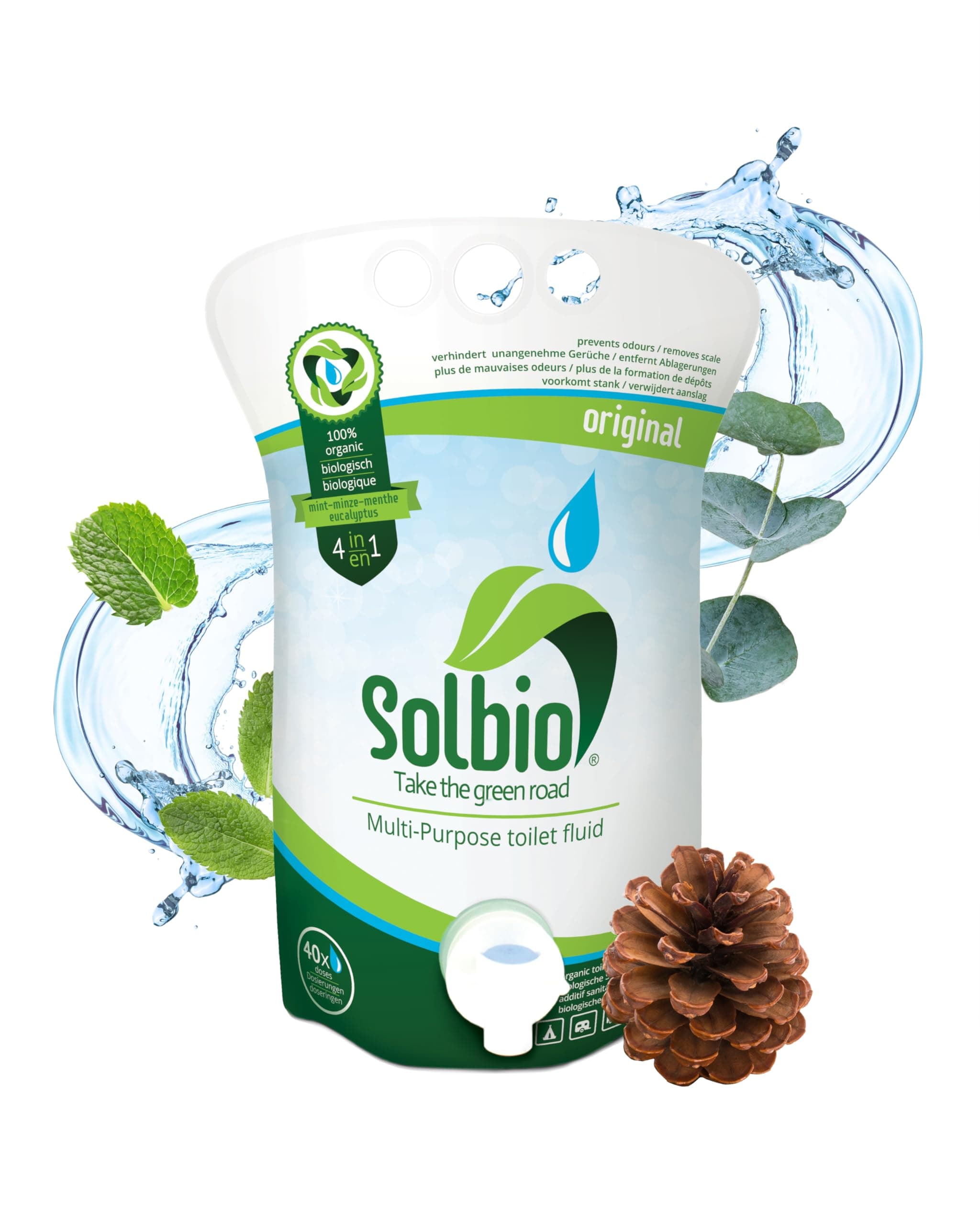 Solbio, The, All-Natural Sanitary additive. Sanitary additive for Camping Toilets, Mobile Toilet Systems.