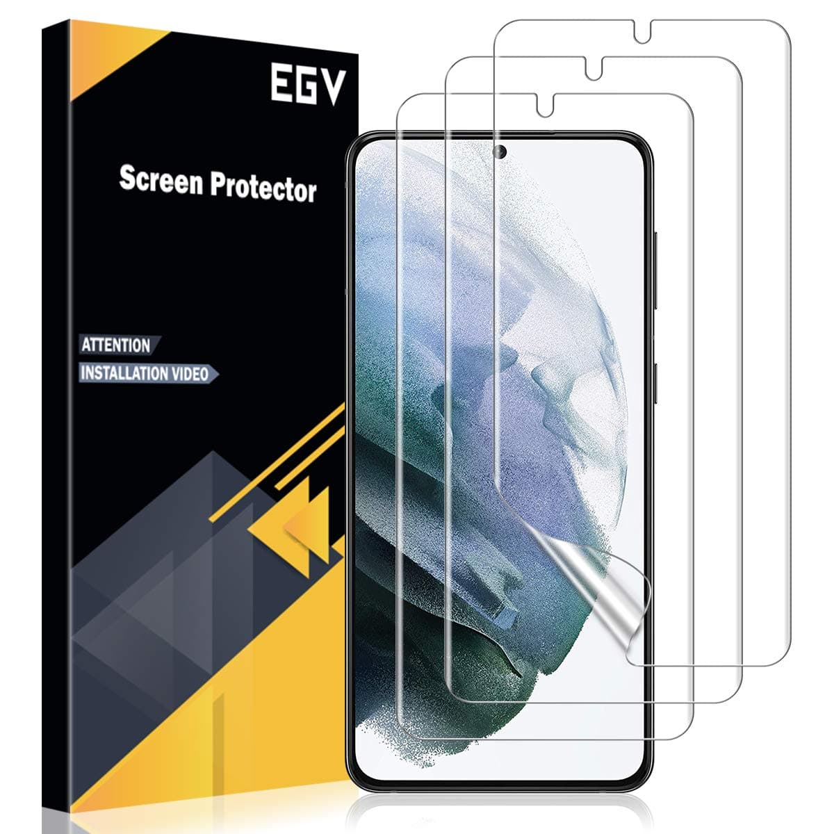 EGV Tempere Glass Screen Protector for latest Samrt Phones 2023 (Samsung Galaxy S21+)