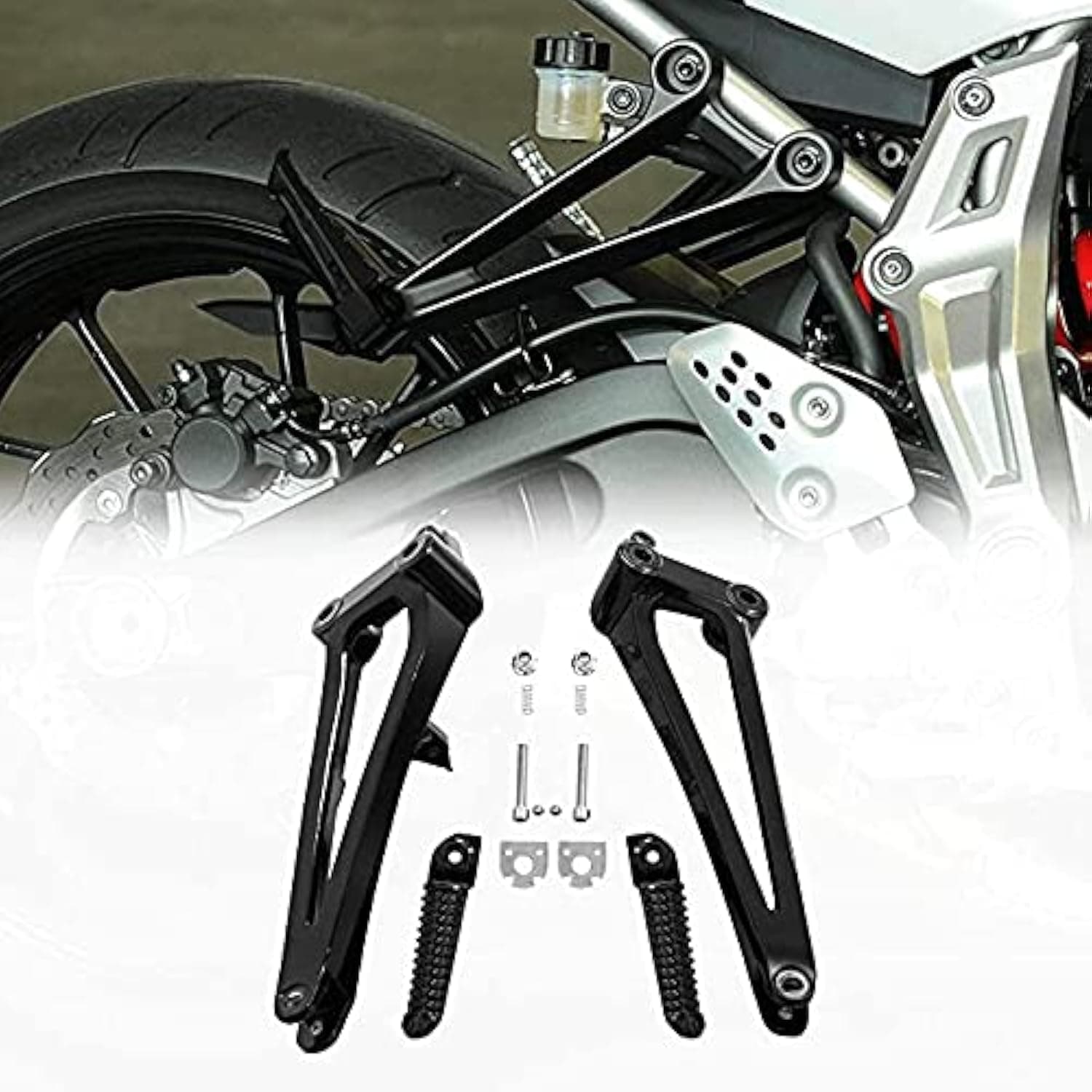 Rear Foot Pegs Bracket Set Fits for yamaha YZF R1 2009-2014 (Rear Pegs-2)