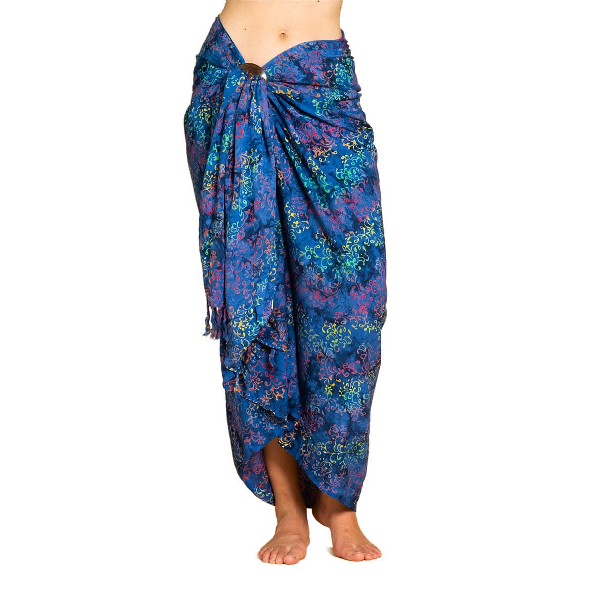 PANASIAM Sarong for women & men I 100% handmade from Indonesia - each cloth is unique I opaque wrap skirt, also extra large I batik with German textile colors I beach towel