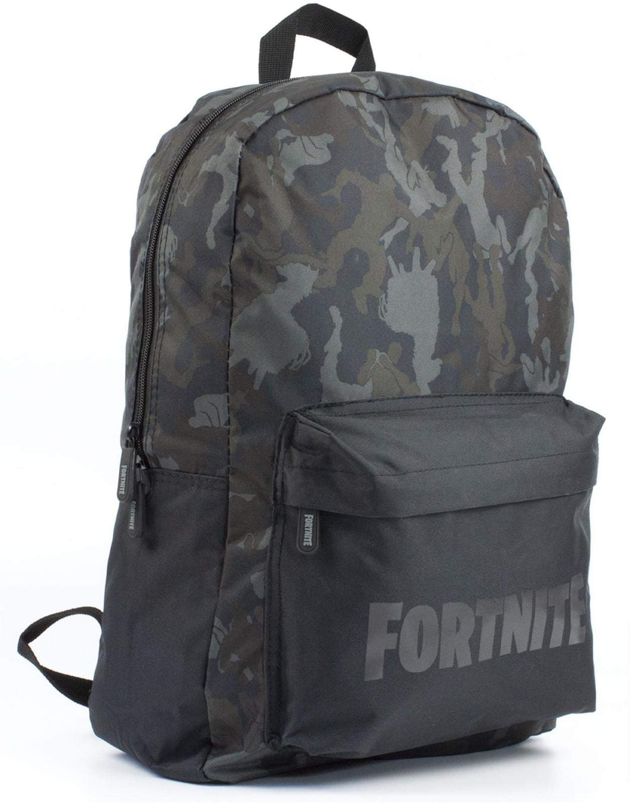 Vanilla UndergroundFortnite Character Emote Camo Llama All Over Print Black/Khaki Backpack Bag